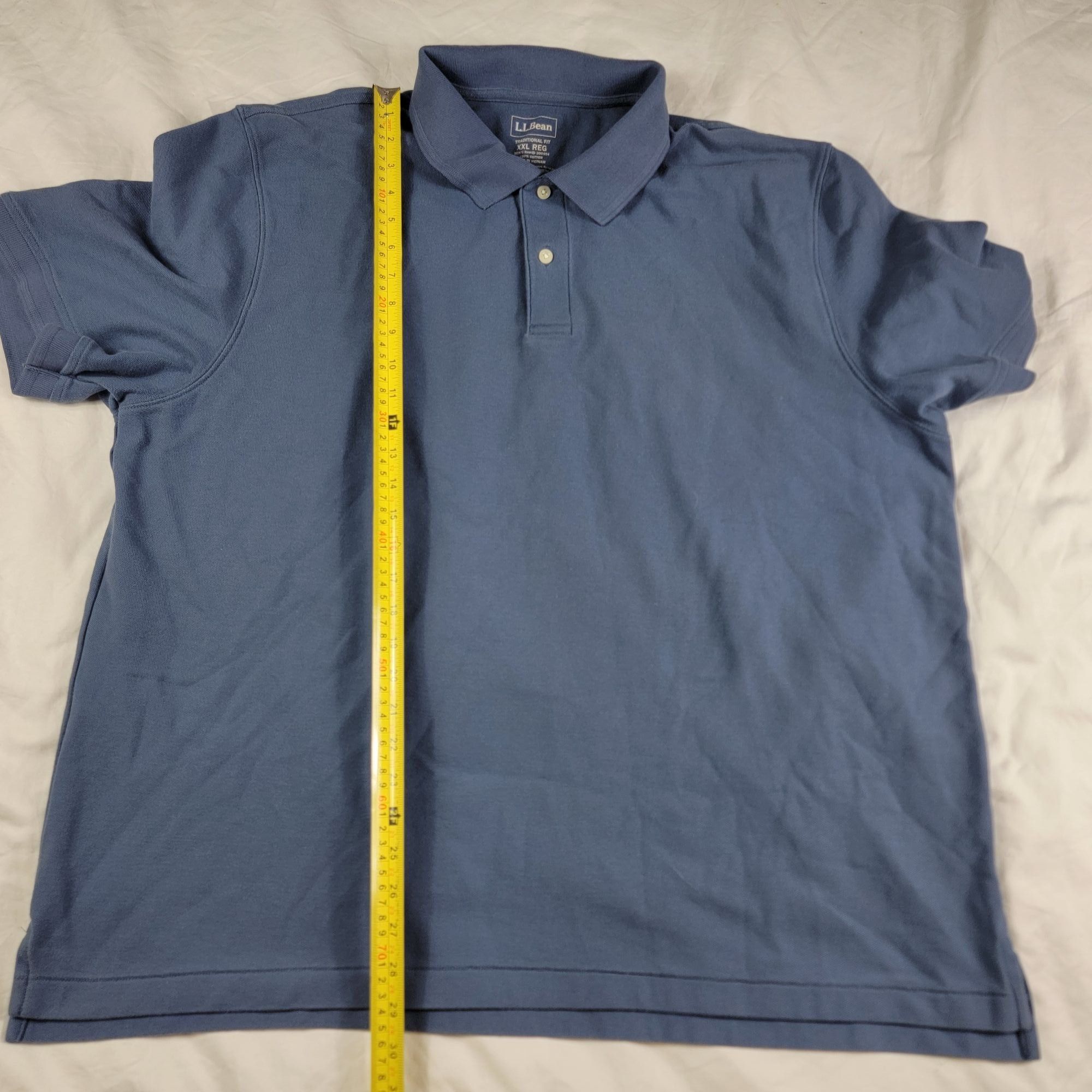 L.L. Bean LL Bean Mens XXL Reg Traditional Fit Polo Shirt Dark Blue Sh Size US XXL / EU 58 / 5 - 6 Thumbnail