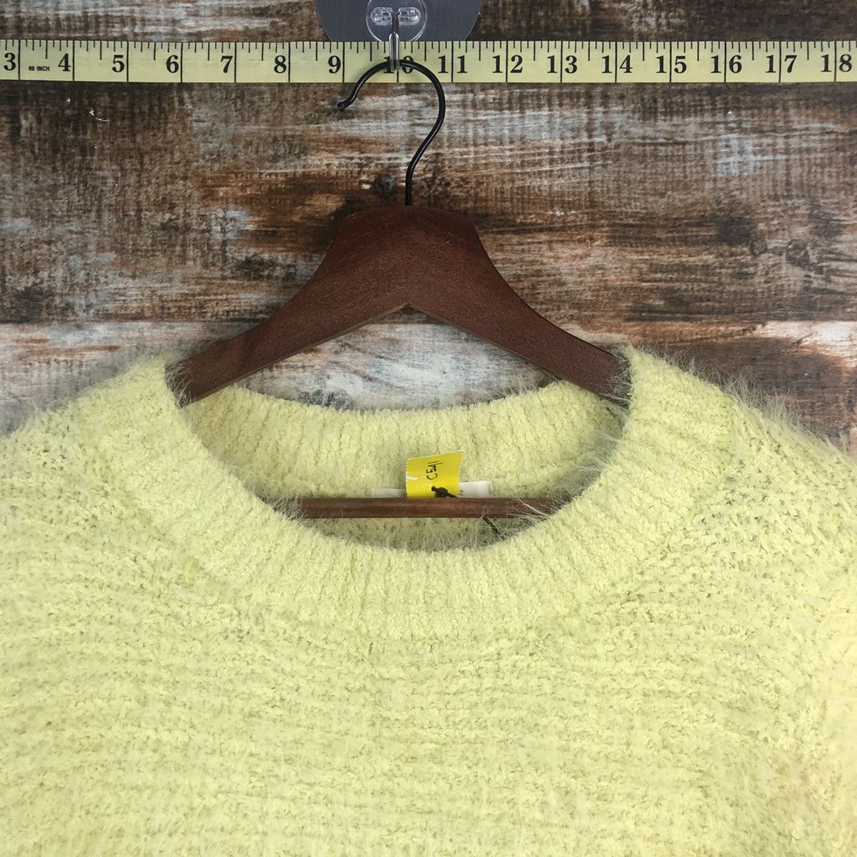 Vintage DL Choco Raffine Yellow Mohair Knitwear #C541 Size M / US 6-8 / IT 42-44 - 4 Thumbnail