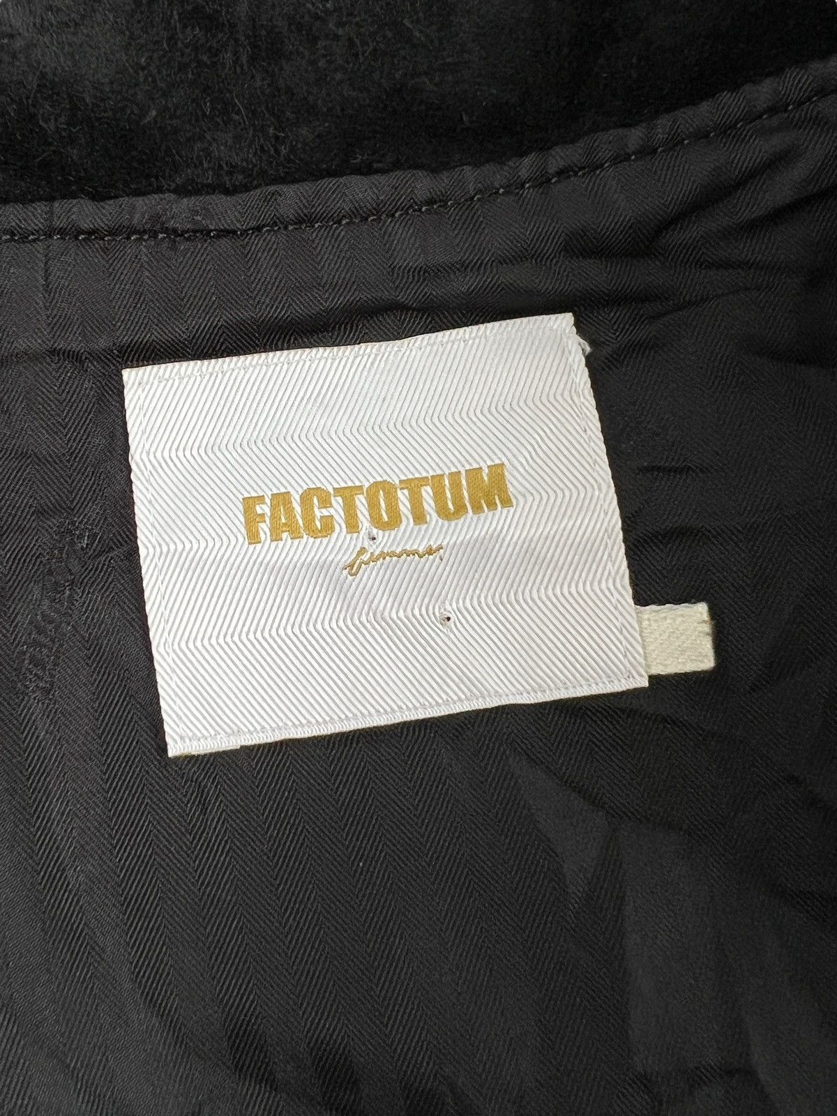 FACTOTUM × Genuine Leather × Japanese Brand Factotum 🇯🇵 Suede Leather Cropped Biker Jacket Size M / US 6-8 / IT 42-44 - 8 Thumbnail