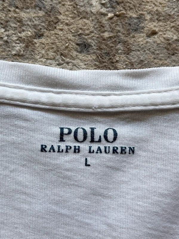 Polo Ralph Lauren Ralph Lauren Polo Small Pony V-Neck T-Shirt White Size US L / EU 52-54 / 3 - 2 Thumbnail