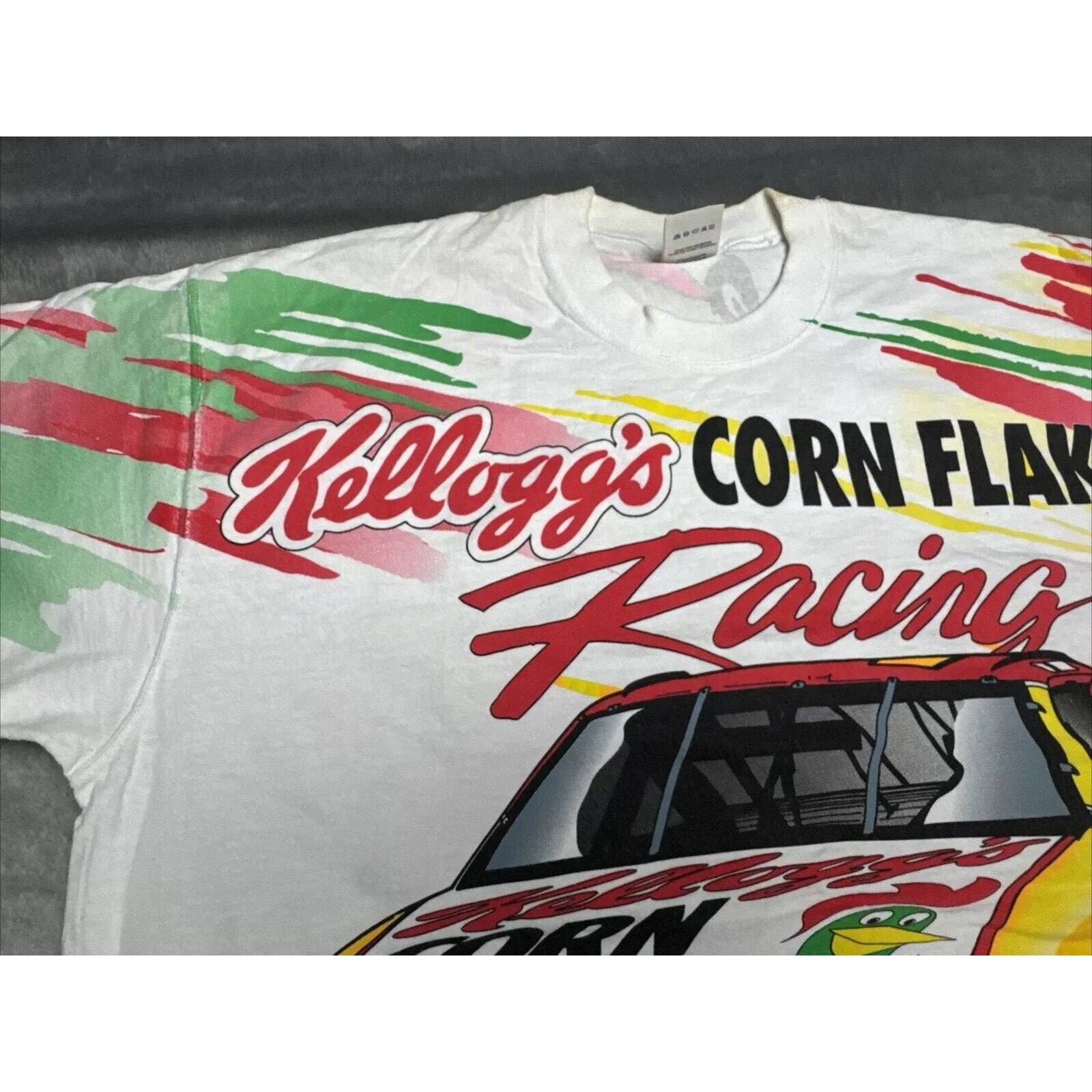Fruit Of The Loom VTG 1996 Chase Mens XL NASCAR Terry Labonte Kelloggs AOP Size US XL / EU 56 / 4 - 18 Thumbnail