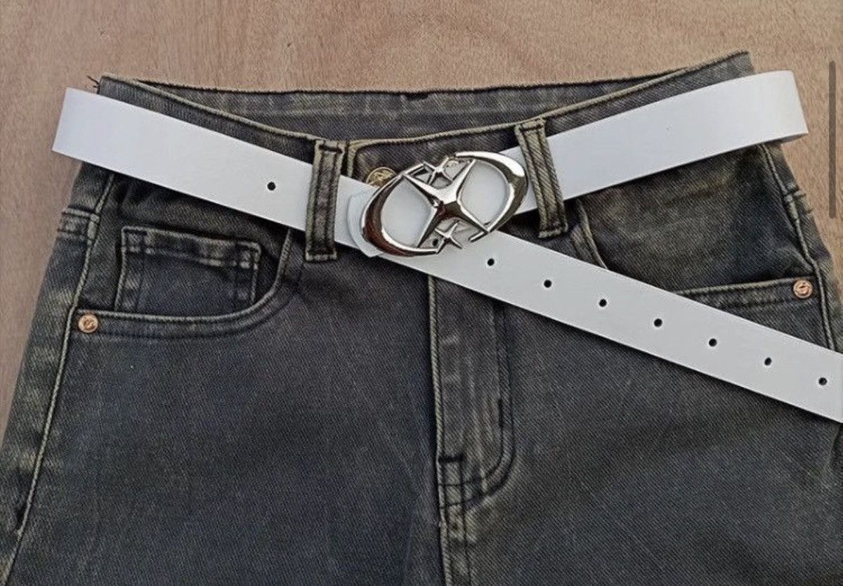 Japanese Brand White Triple Star Belt Size ONE SIZE - 1 Thumbnail