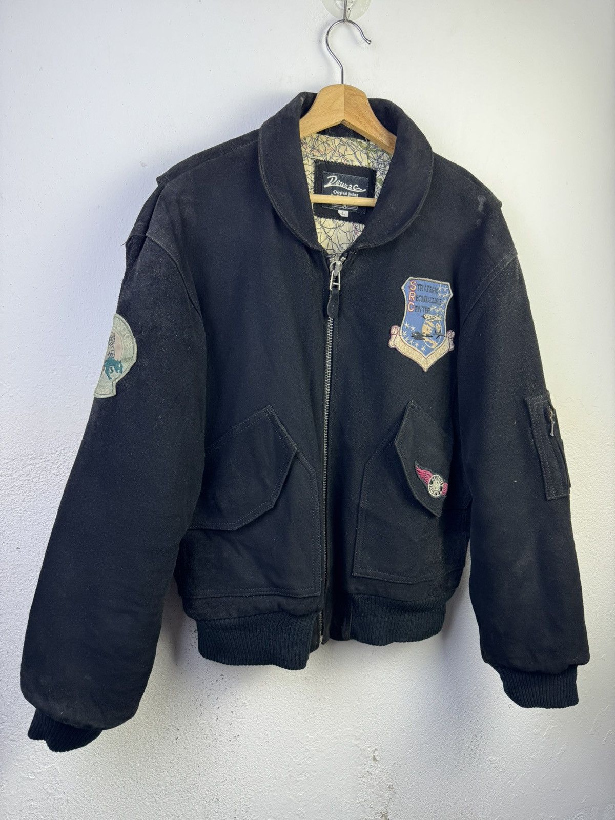 Vintage Vintage suede Bomber Deuxas Original Jacket By Creek Co,ltd Size US L / EU 52-54 / 3 - 2 Thumbnail
