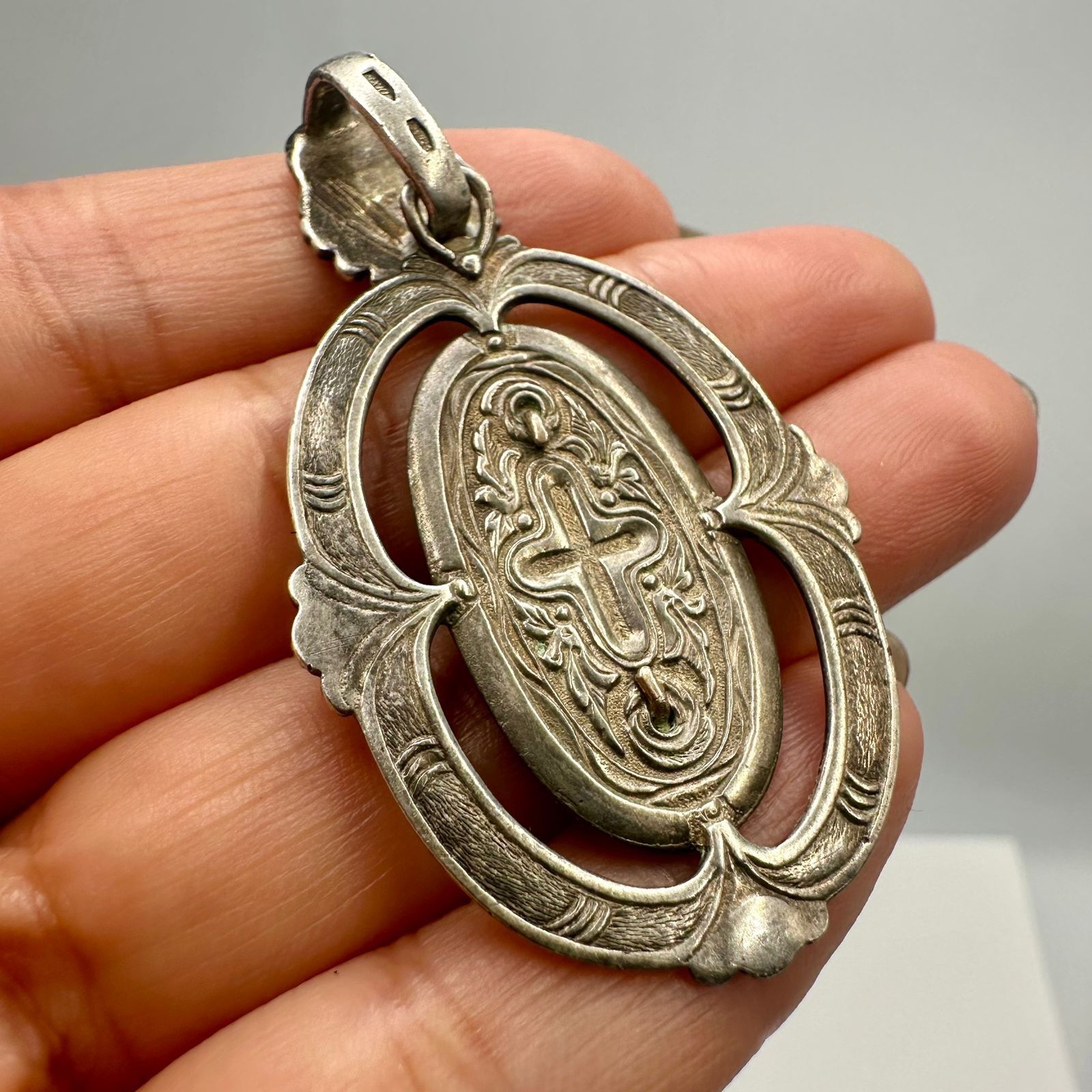 Vintage Vintage Sterling Silver 925 Mary & Child Pendant 10.4g Size ONE SIZE - 5 Thumbnail