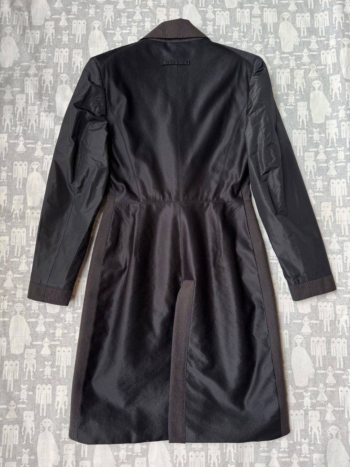 Jean Paul Gaultier Jean Paul Gaultier AW89 Inside-Out Corset Nylon Wool Coat Size M / US 6-8 / IT 42-44 - 4 Thumbnail