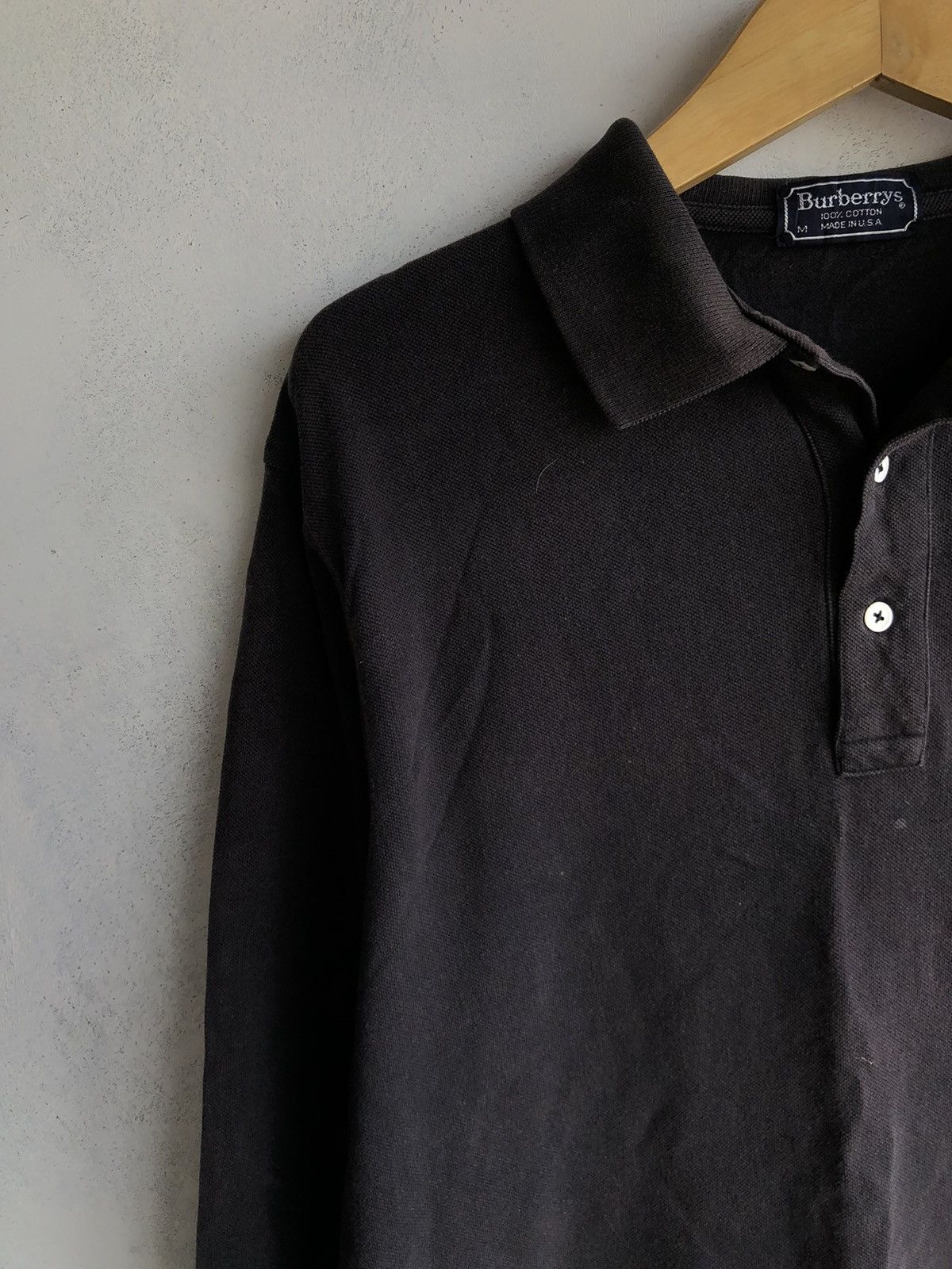 Burberry × Japanese Brand × KMRii Vintage Burberry Sun Faded long sleeve polo shirt Tee Size US M / EU 48-50 / 2 - 4 Thumbnail