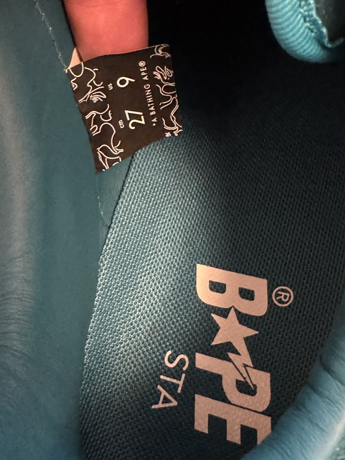 Bape Blue/Green Bapestas Size US 9 / EU 42 - 7 Thumbnail