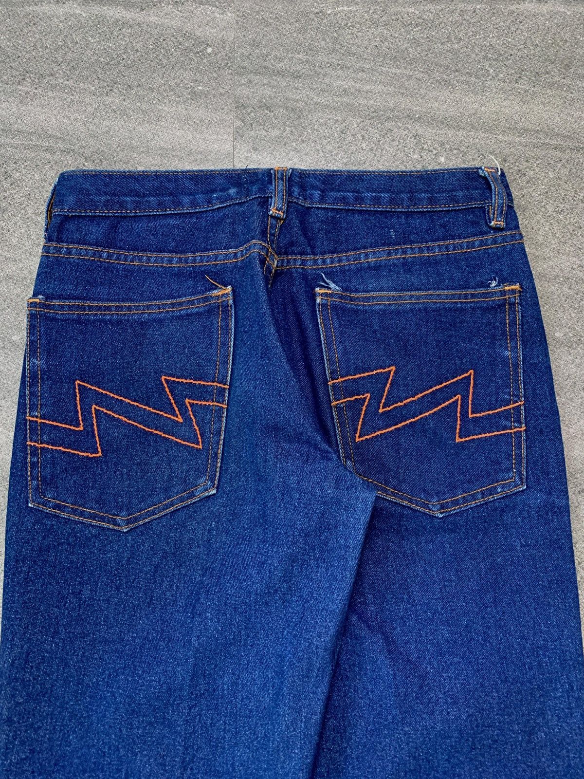 W&LT FREE TAX! 2000s Elastic Flared Denim Jeans Size US 30 / EU 46 - 9 Thumbnail