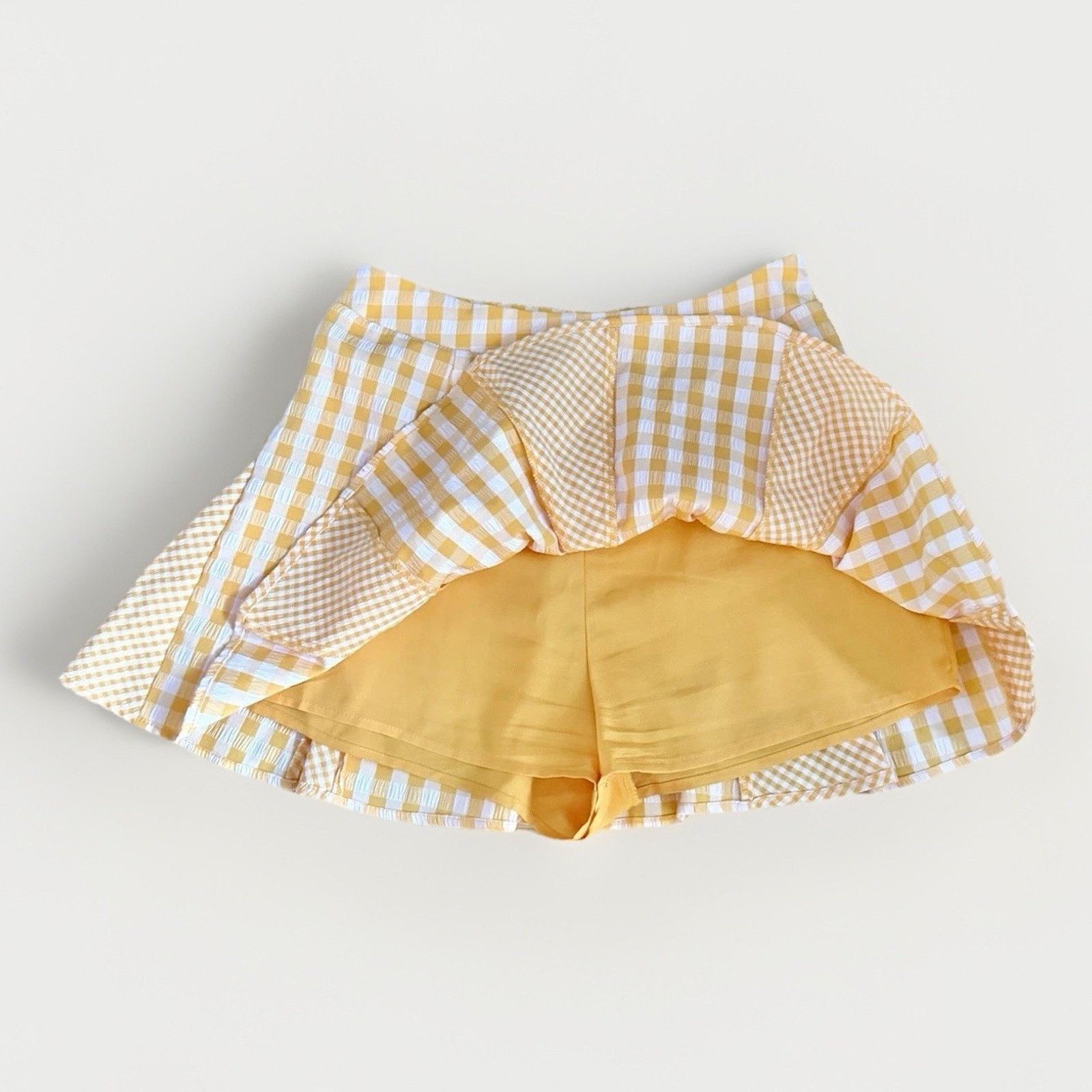 Forever 21 Forever 21 Skirt Over Shorts XS Womens Orange Skort TSITP Size 26" / US 2 / IT 38 - 2 Thumbnail
