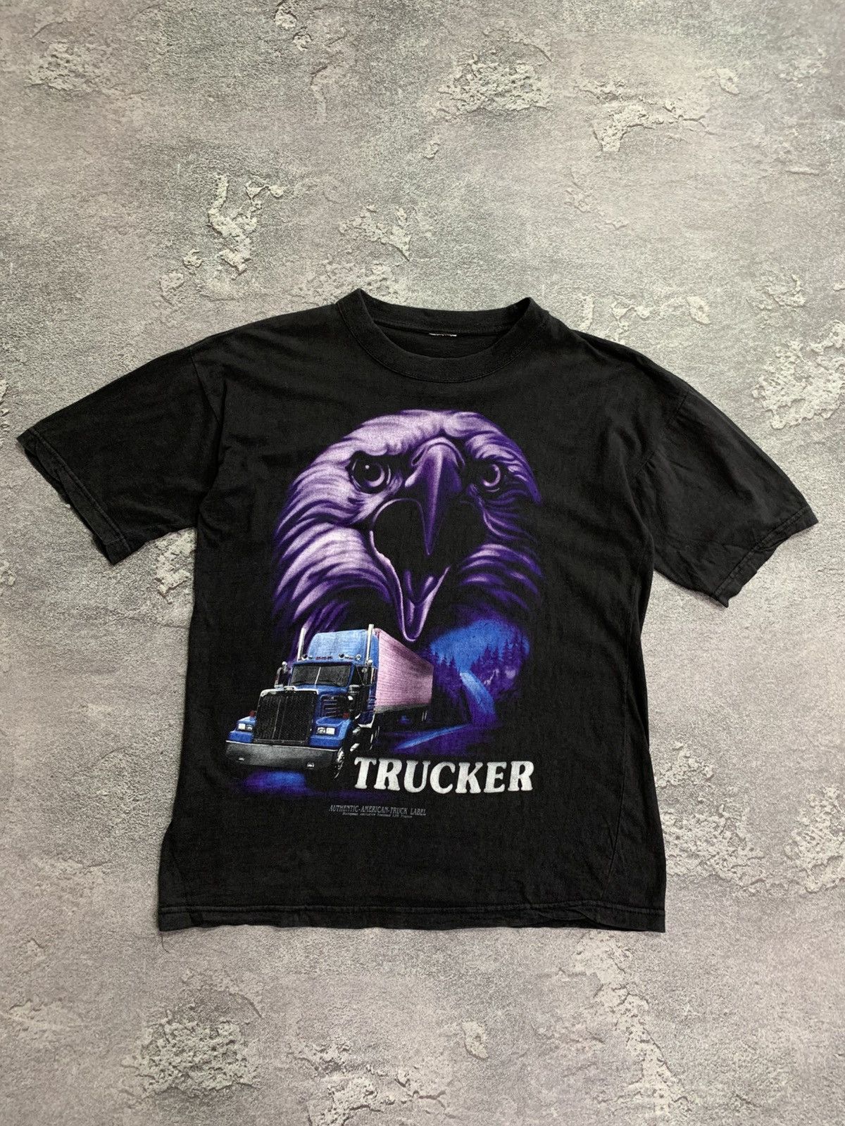 Vintage VTG 90’s American Truck Label Trucker 3d Emblem Style Size M Size US M / EU 48-50 / 2 - 1 Thumbnail