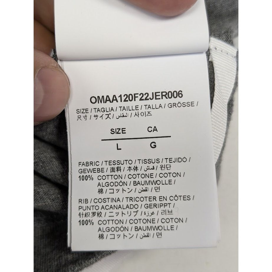 Off-White o1rshd1 Q:2 / Emotion Arrow Over Skate Shirt in Gray Size US L / EU 52-54 / 3 - 11 Thumbnail