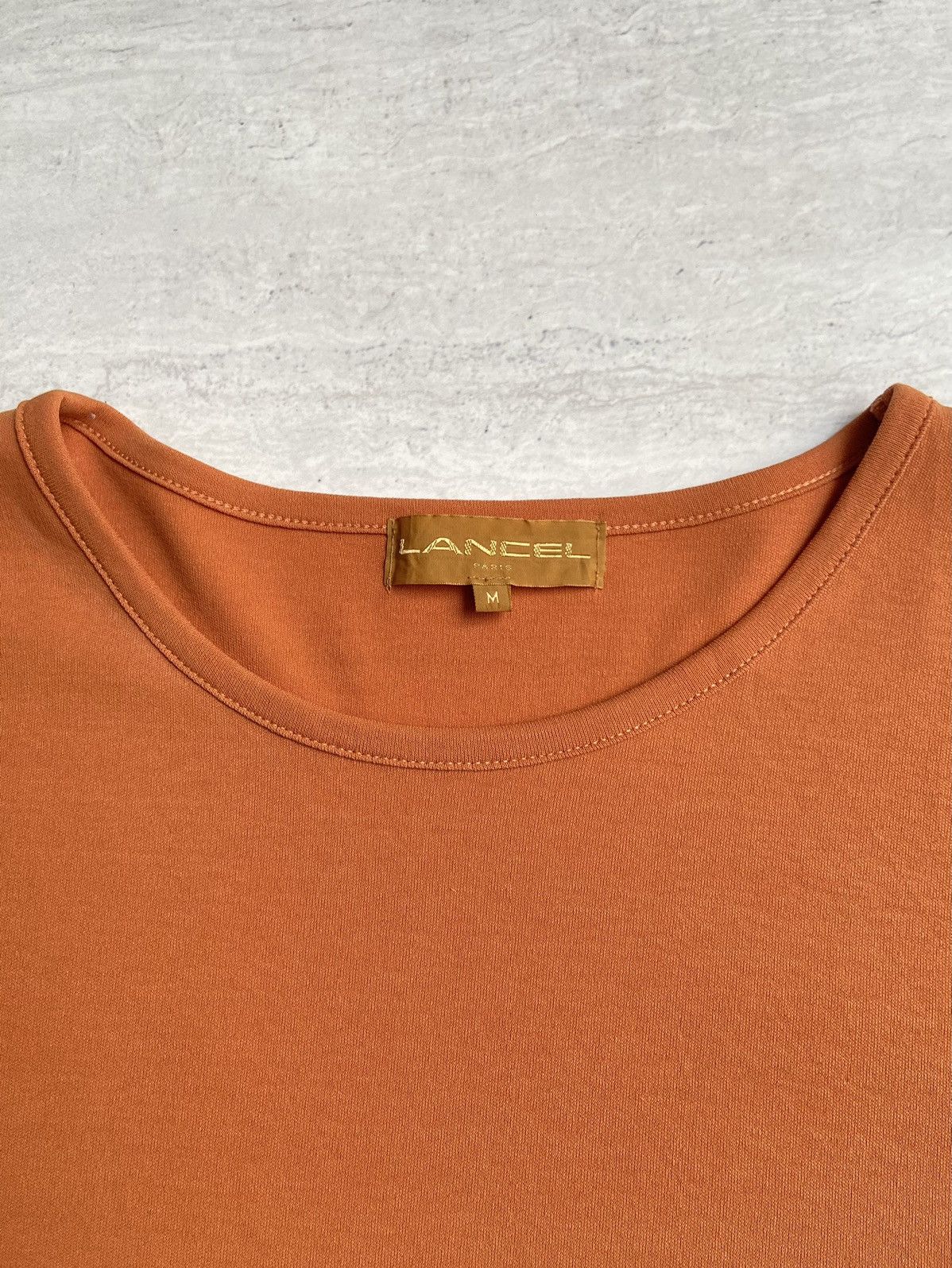 Lancel LANCEL PARIS Orange T-shirt Size US S / EU 44-46 / 1 - 5 Thumbnail