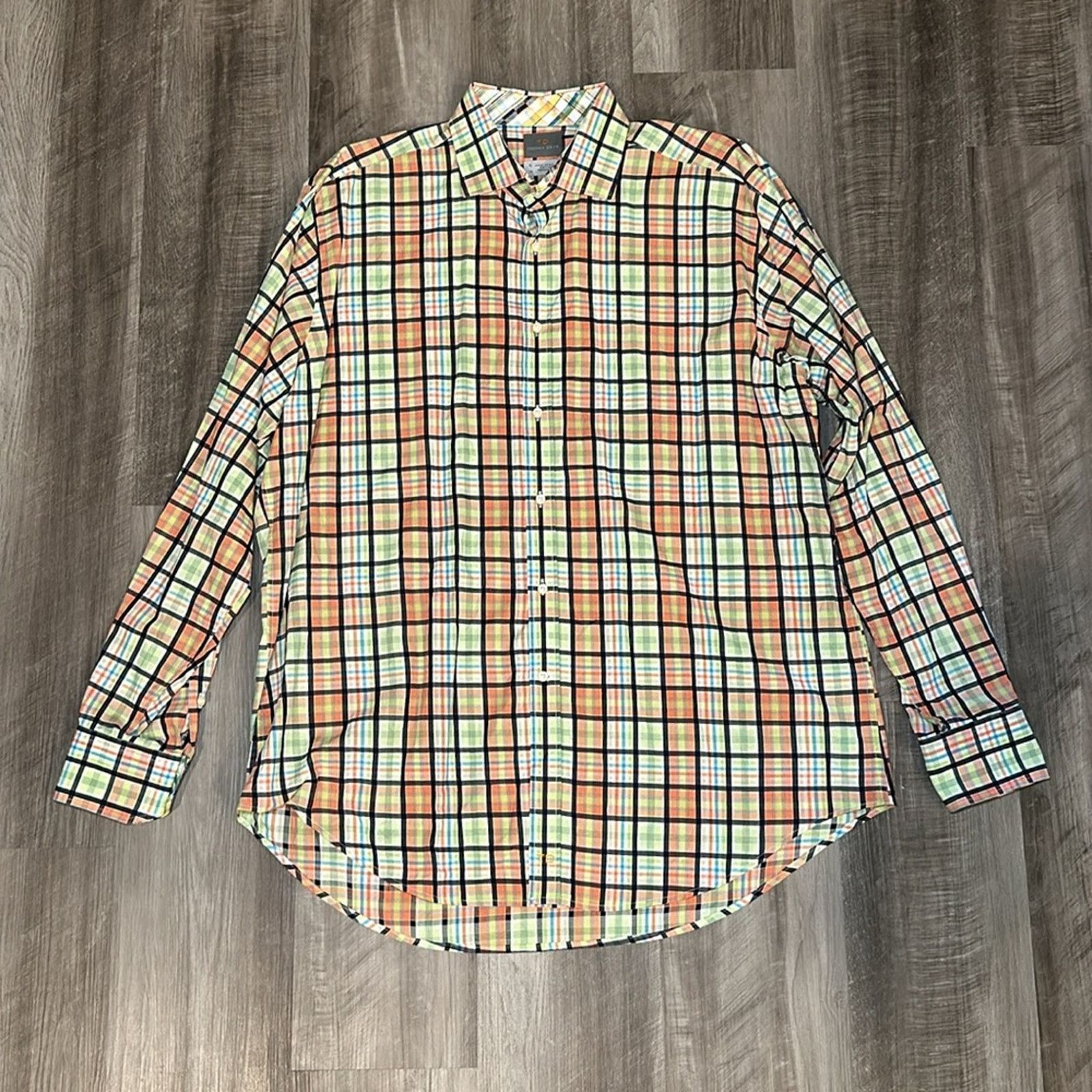 Thomas Dean Thomas Dean Pima Cotton Long Sleeve Button Down - XL Size US XL / EU 56 / 4 - 2 Thumbnail