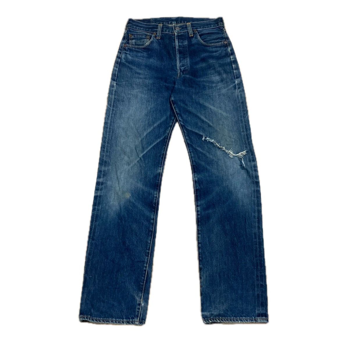 Levi's × Levi's Vintage Clothing × Vintage VINTAGE 90s LEVI’S BIG E 501XX SELVEDGE DISTRESSED JEANS Size US 30 / EU 46 - 1 Thumbnail