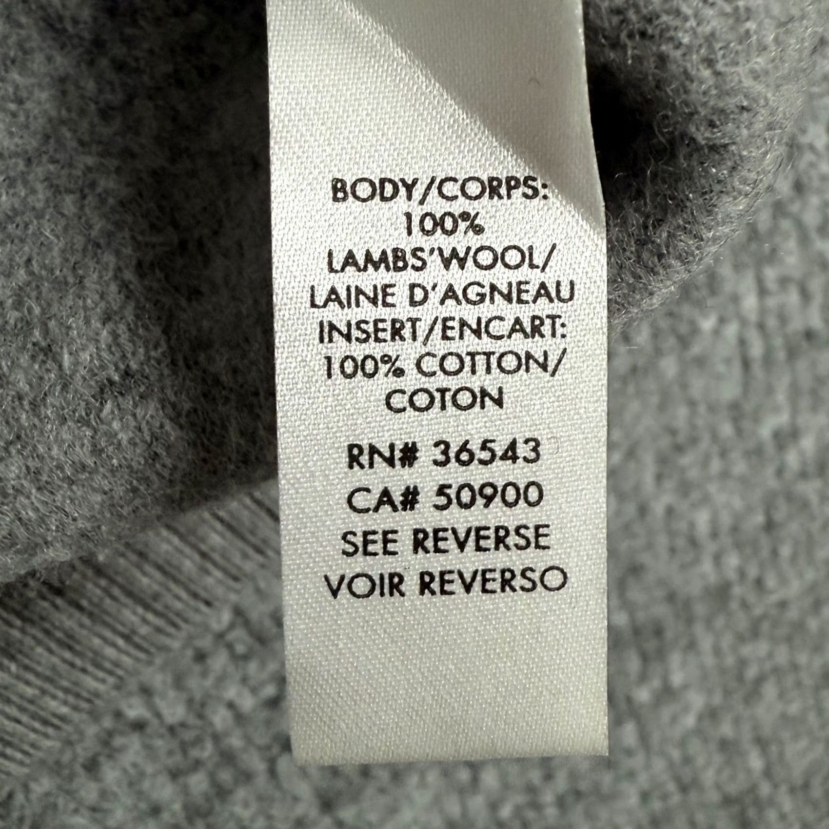 Calvin Klein Calvin Klein Premium Lambswool V-Neck Sweater Mens XL Gray Color Block Pullover Knitwear Casual Dressy Size US XL / EU 56 / 4 - 4 Thumbnail
