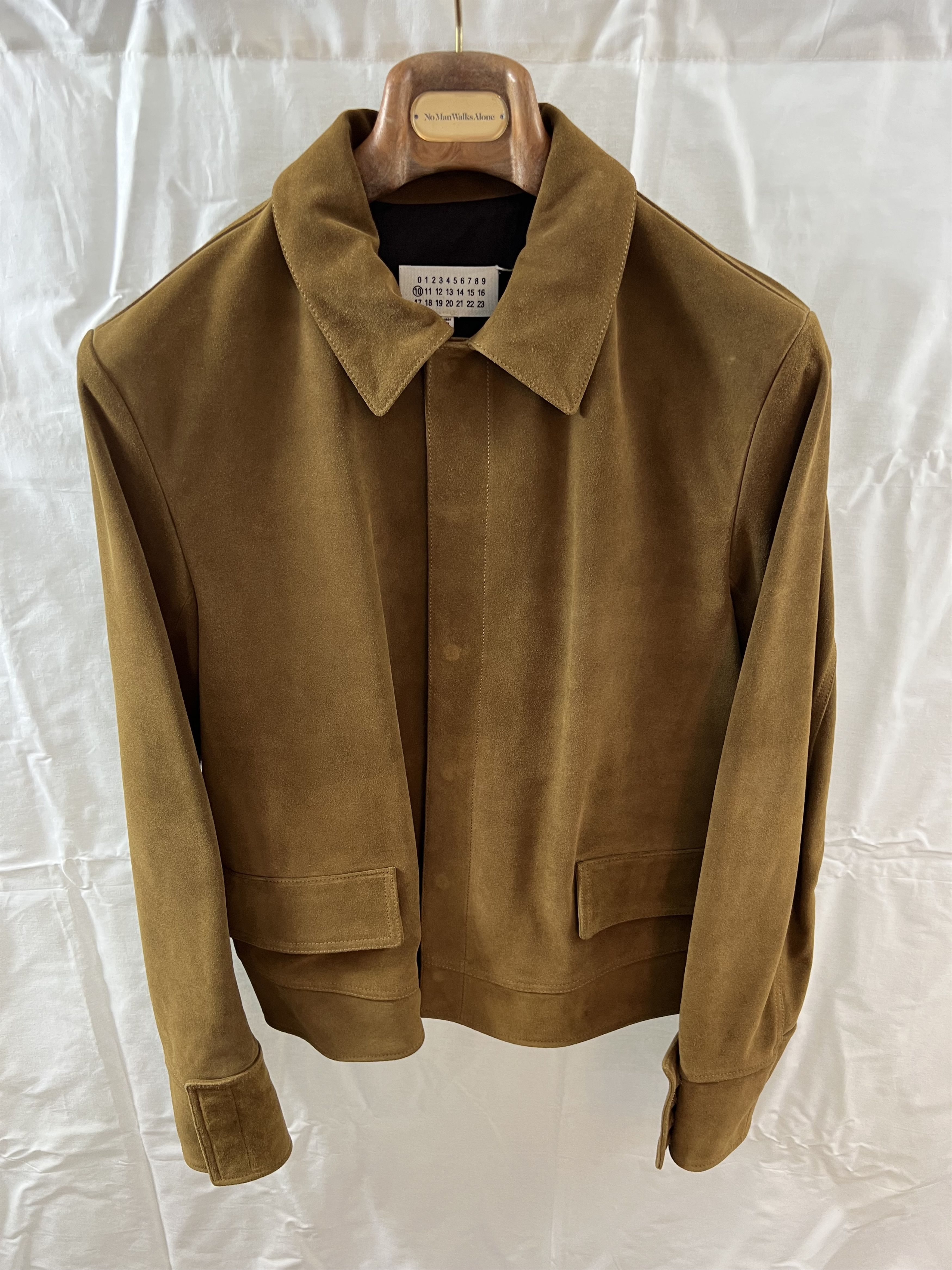 Maison Margiela Margiela 2016 Suede Zip Flap Pocket Jacket, Camel, IT 52 Size US L / EU 52-54 / 3 - 1 Thumbnail