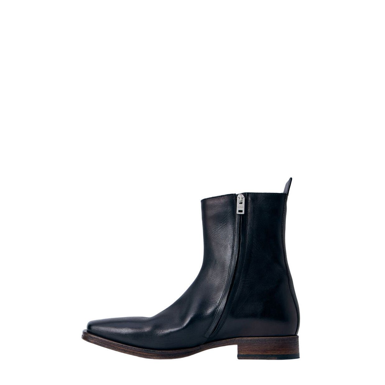Acne Studios ACNE STUDIOS Black Leather Ankle Boots New & Authentic (Men' Size US 9 / EU 42 - 4 Thumbnail