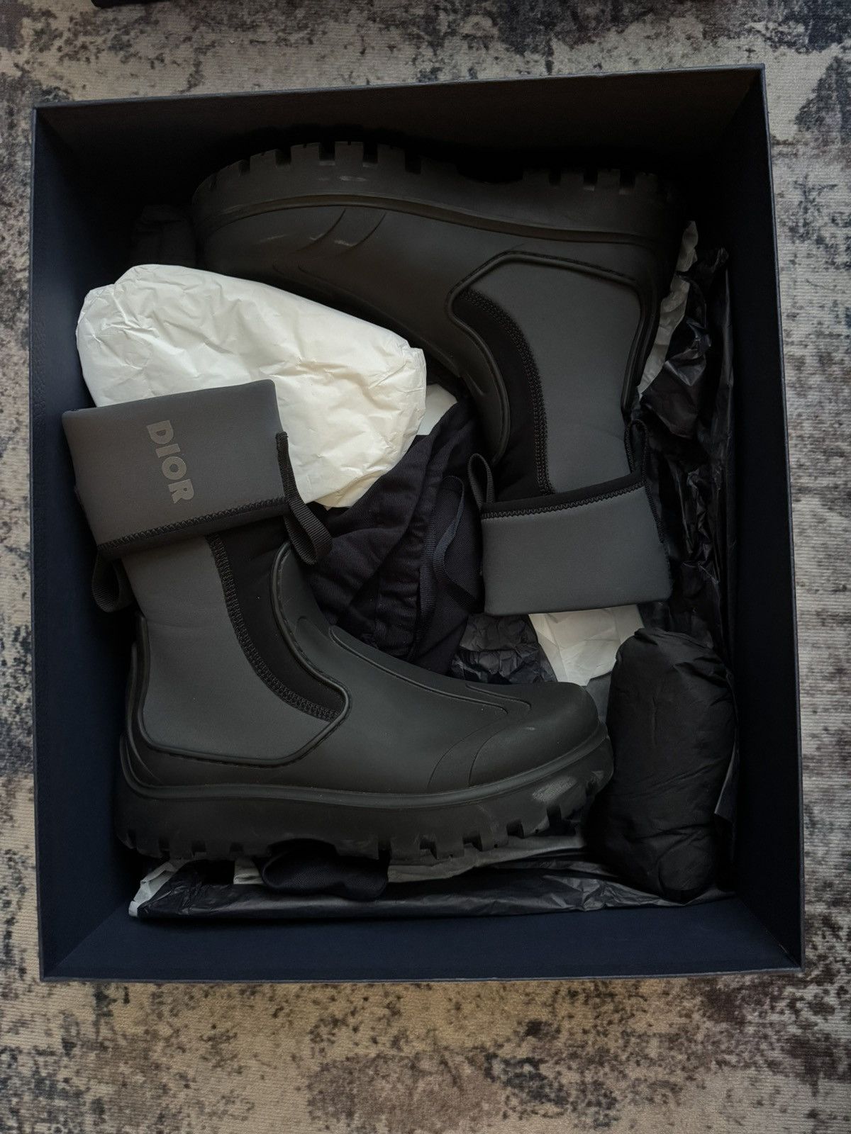 Dior M-Garden Neoprene Boots