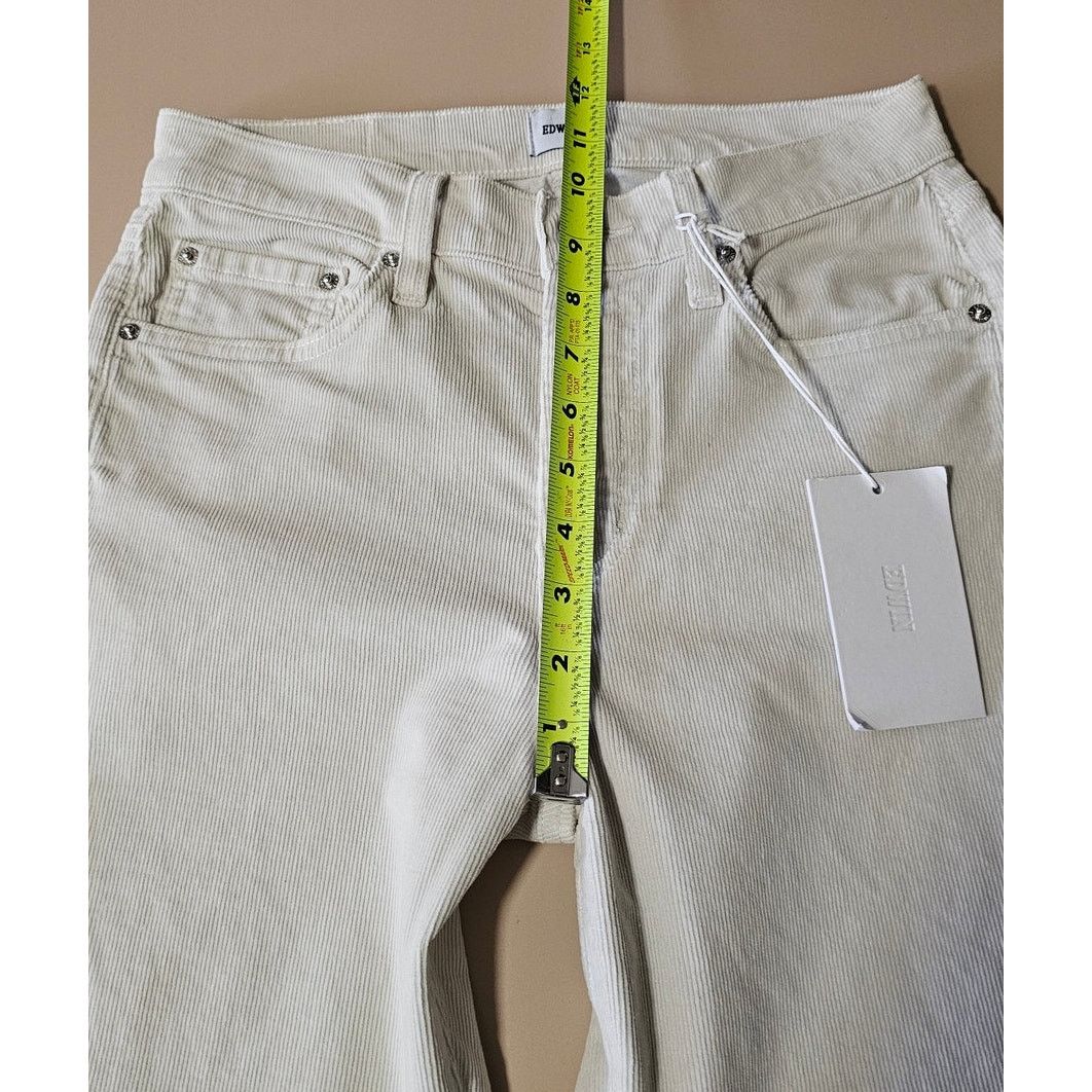 Edwin NWT Anthropologie EDWIN Bree Glacier Corduroy Pants Jeans 26 Size 26" / US 2 / IT 38 - 4 Thumbnail