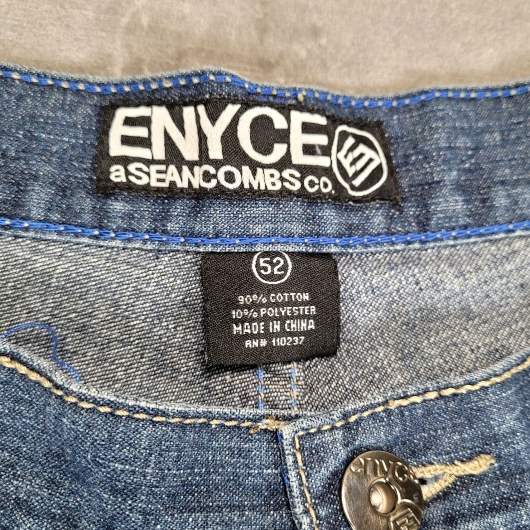 Enyce ENYCE Mens Jeans Size 48 x 30 Blue Relaxed Fit Baggy Hip Hop Skater Denim Size US 32 / EU 48 - 2 Thumbnail