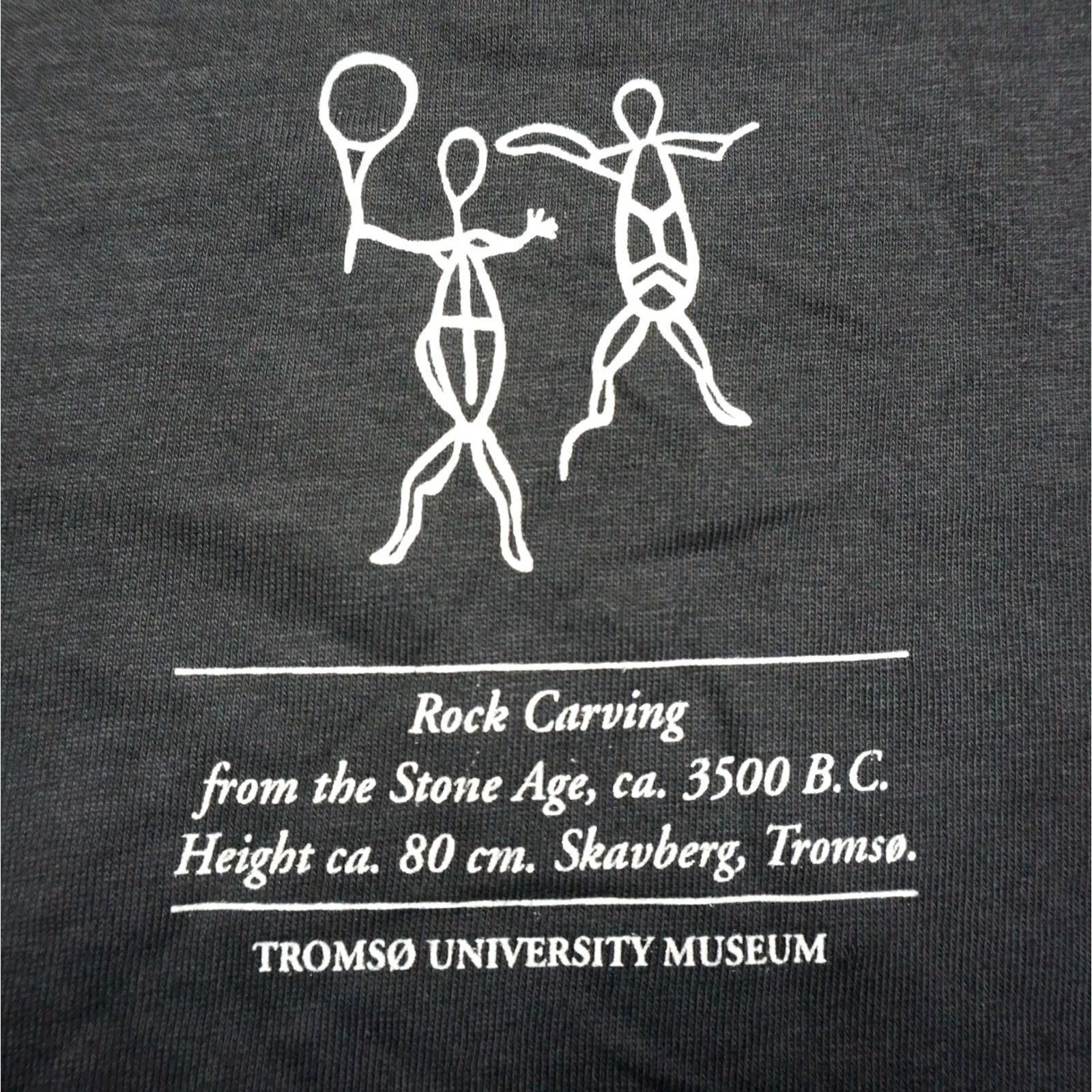 Vintage VTG Tromso University Museum Rock Carvings 3500BC Men Medium Single Stitch Tee Size US M / EU 48-50 / 2 - 4 Thumbnail