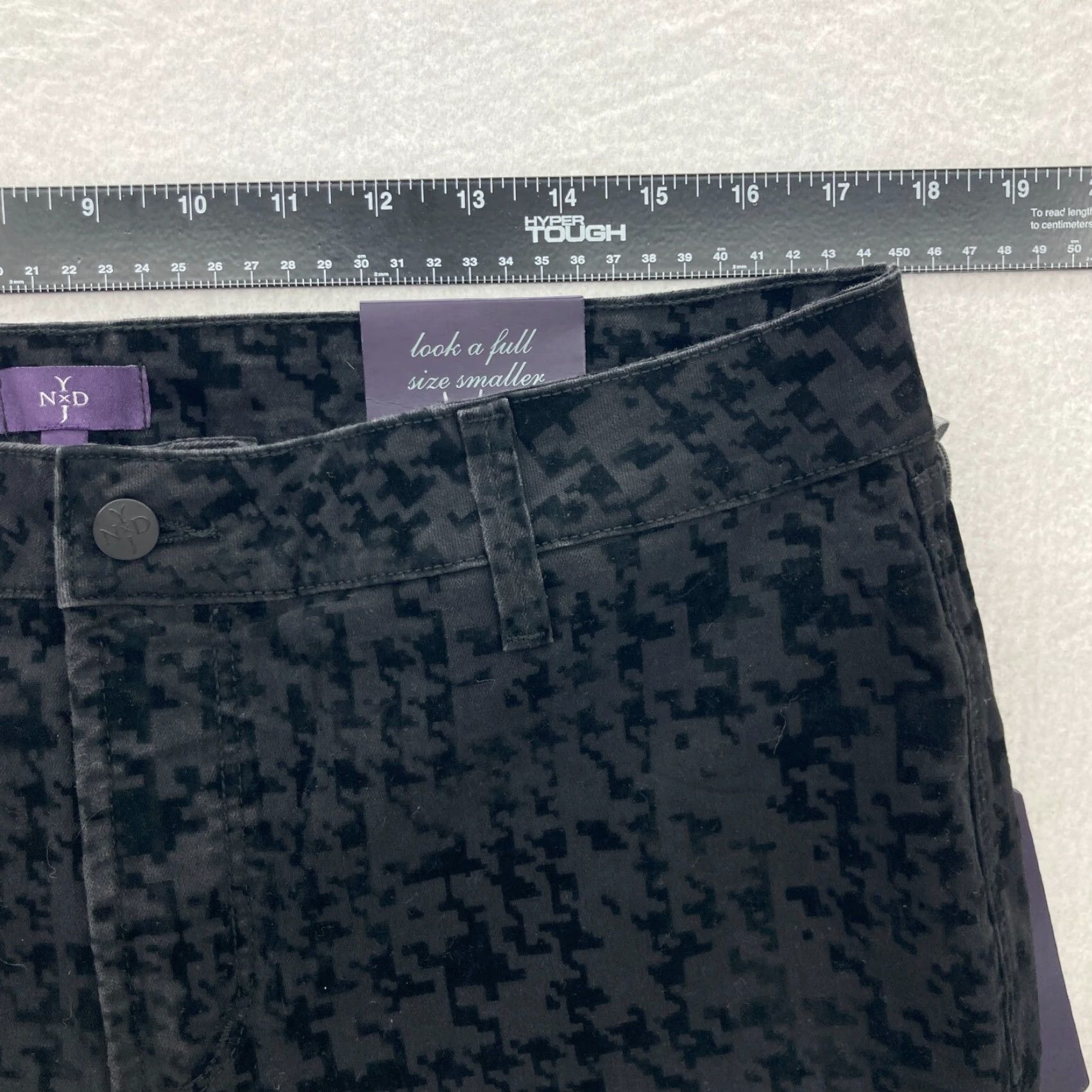 NYDJ NYDJ Super Skinny Pants Womens Size 14 Black Soft Felt Stretch High Rise 30in Inseam Slim Chino Casual Adults Size 36" / US 14 / IT 50 - 6 Thumbnail