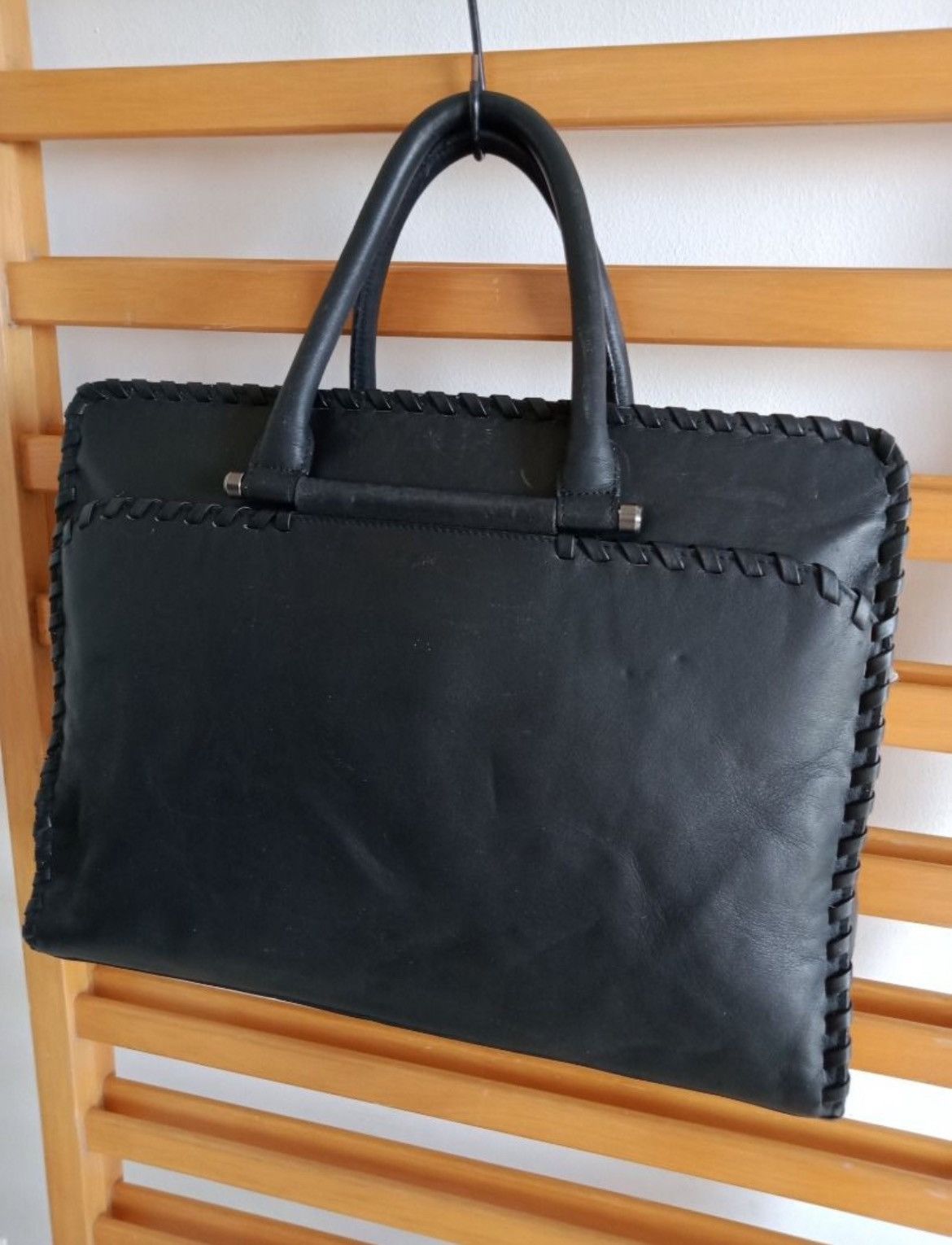 Bottega Veneta Bottega Veneta Leather Document Office Briefcase Size ONE SIZE - 4 Thumbnail