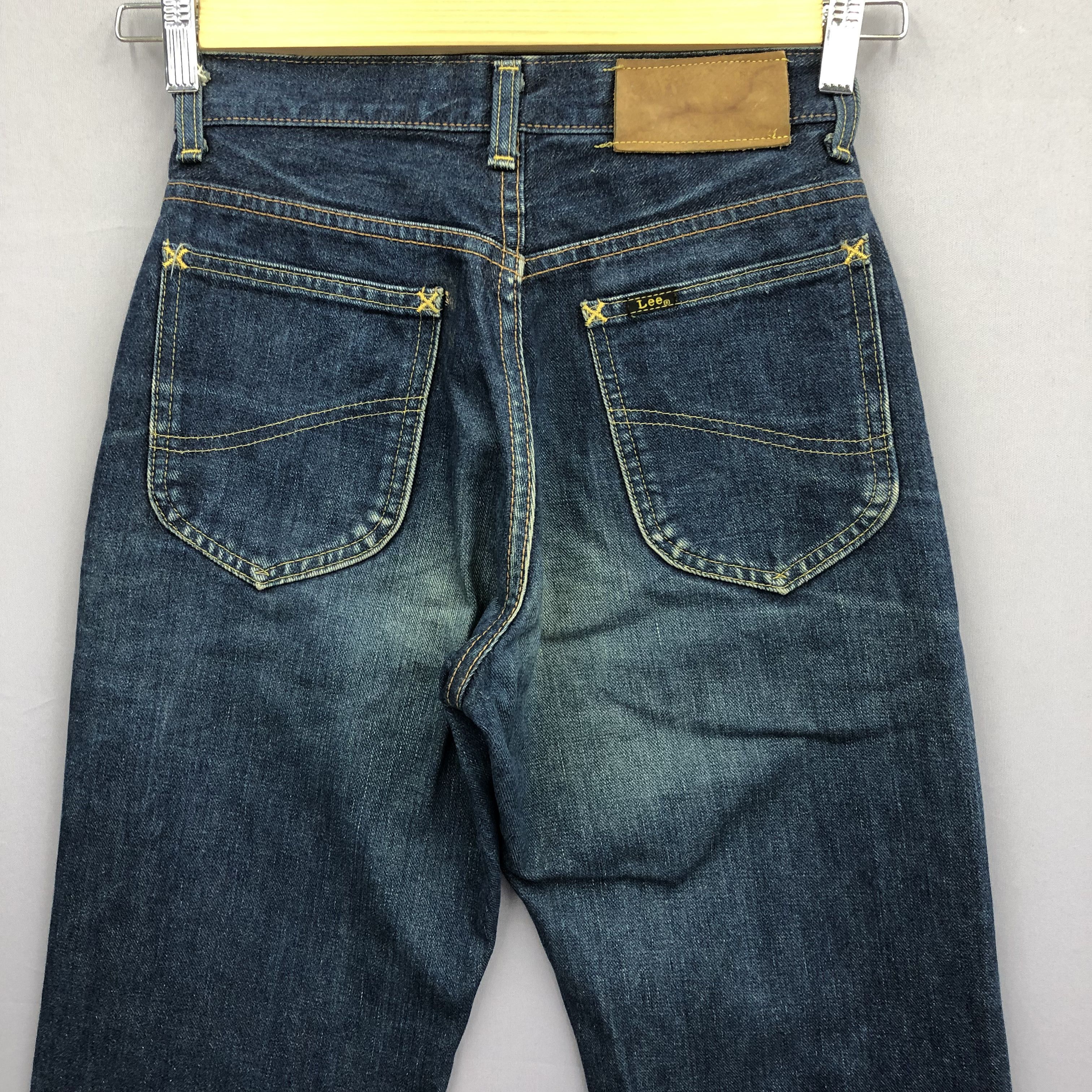 Lee Vintage 80s Lee Rider Selvedge Jeans Faded Light Wash Denim Size 24" / US 00 / IT 34 - 4 Thumbnail