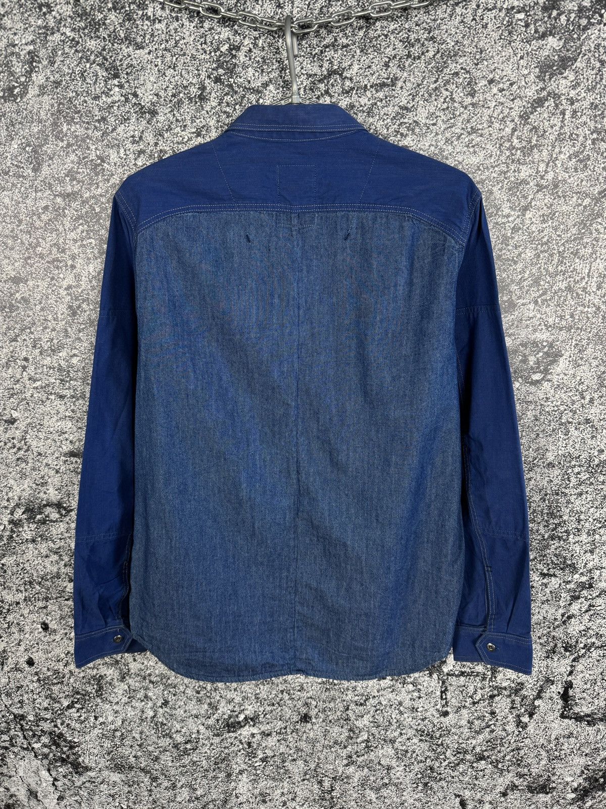 G-Star G-Star Raw Faeroes Work Mix Denim Shirt Button Up Size L Size US L / EU 52-54 / 3 - 11 Thumbnail