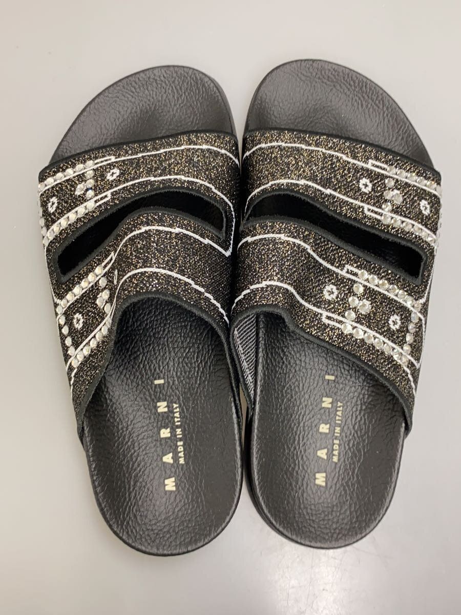 Marni Rhinestone Studded Logo Slides Size US 7 / IT 37 - 3 Thumbnail
