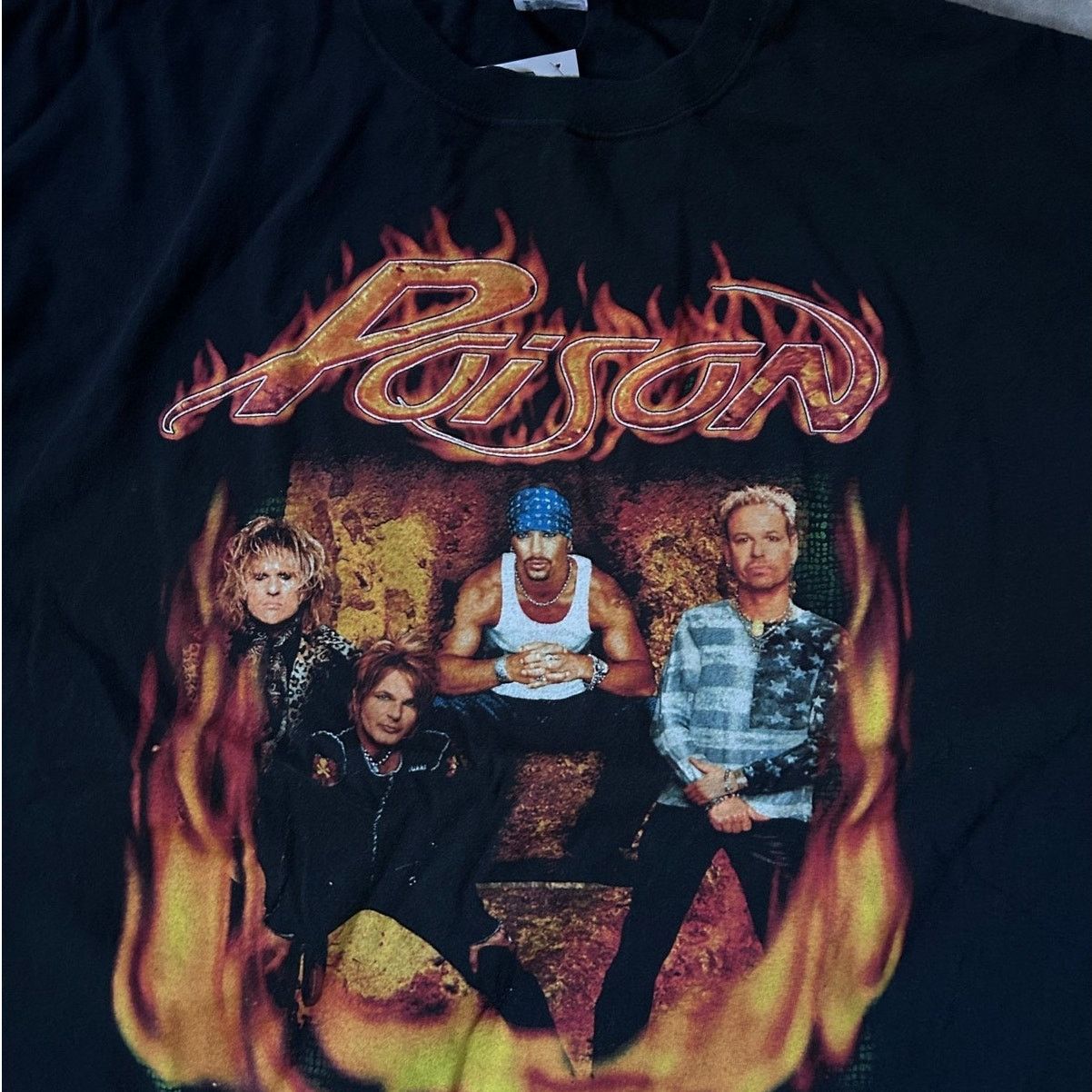 Anvil 2004 Vintage Poison Black Band T Shirt Size XXL Size US XXL / EU 58 / 5 - 2 Thumbnail