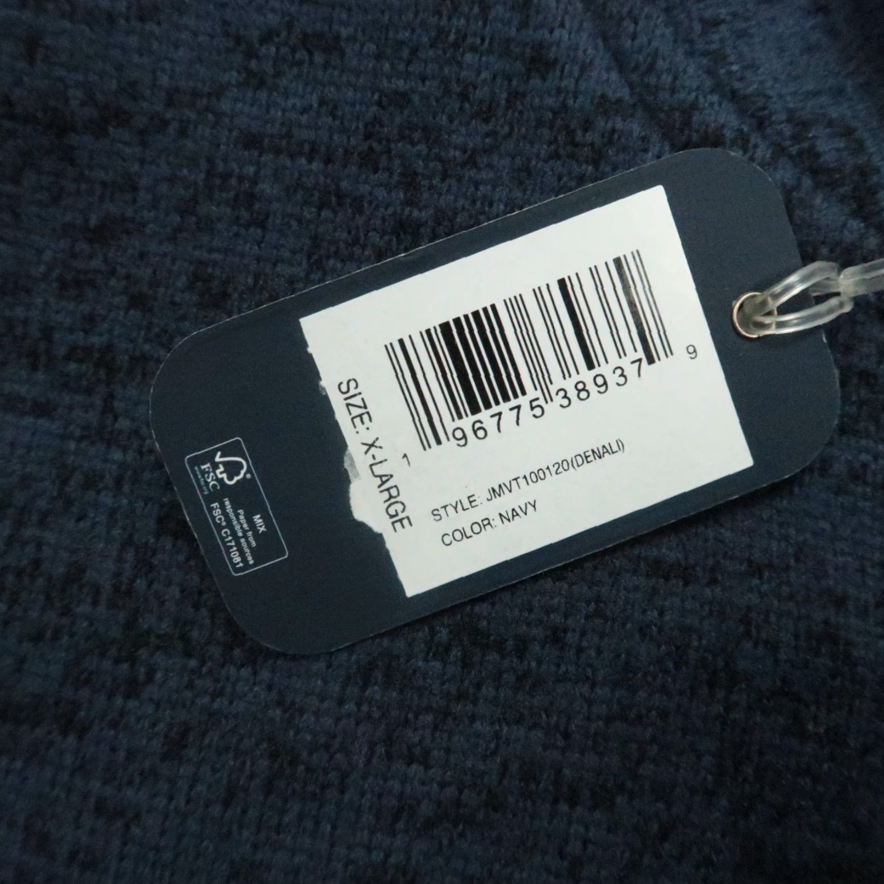 johnnie-O Johnnie O Vest Men XL Navy Blue Denali Full Zip Pockets Fleece NWT Size US XL / EU 56 / 4 - 5 Thumbnail