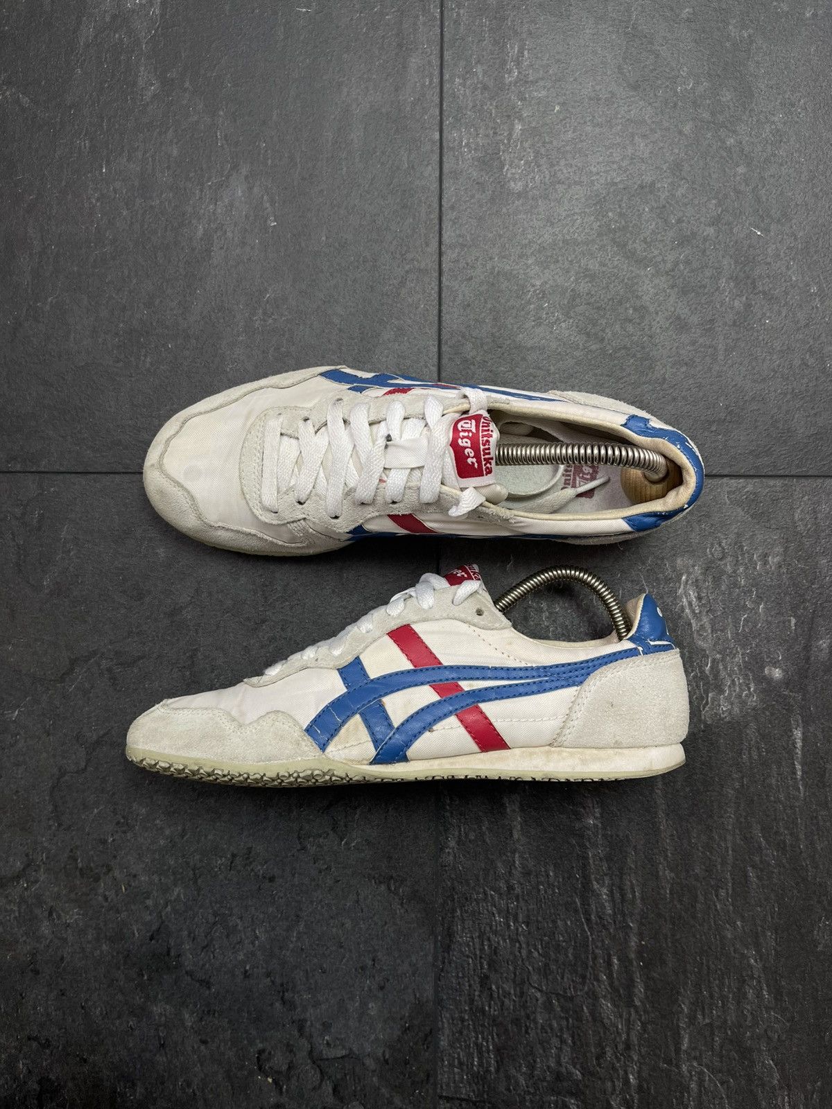 Asics Vintage ASICS Tiger Onitsuka Navy Sneakers Size US 5.5 / EU 38 - 7 Thumbnail