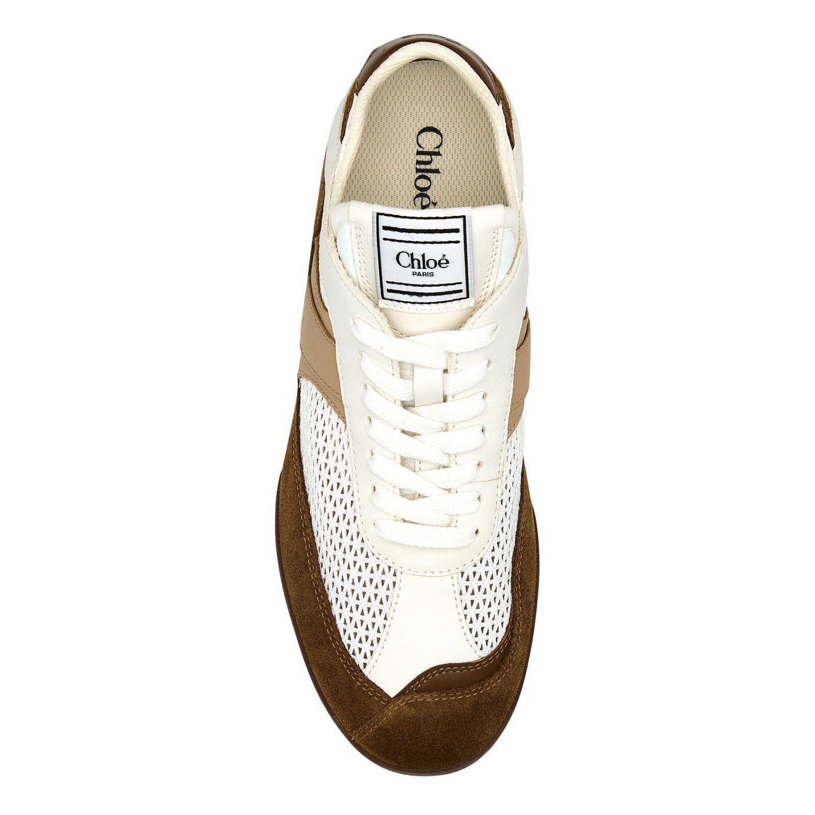 Chloe Chloe Kick Multicolor Mesh Leather Brown Sneakers New & Auth Size US 11 / IT 41 - 4 Thumbnail