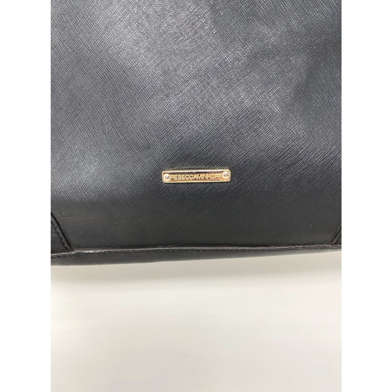 Rebecca Minkoff Rebecca Minkoff Saffiano Leather Handbag Tote Black Classic Satchel Top Handles Size M / US 6-8 / IT 42-44 - 2 Thumbnail