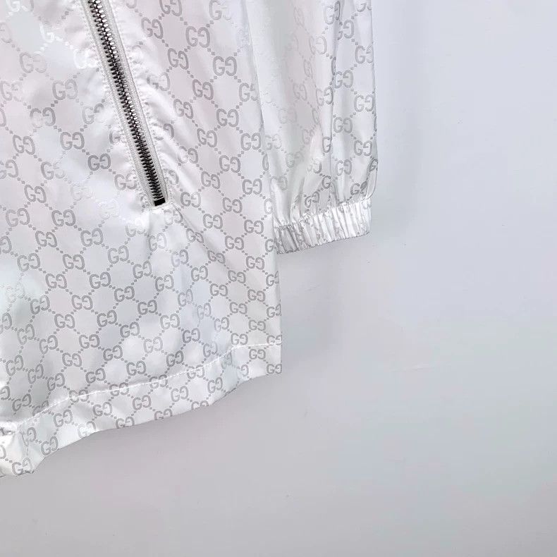 Gucci Gucci White logo dark pattern full print hooded long-sleev Size S / US 4 / IT 40 - 4 Thumbnail