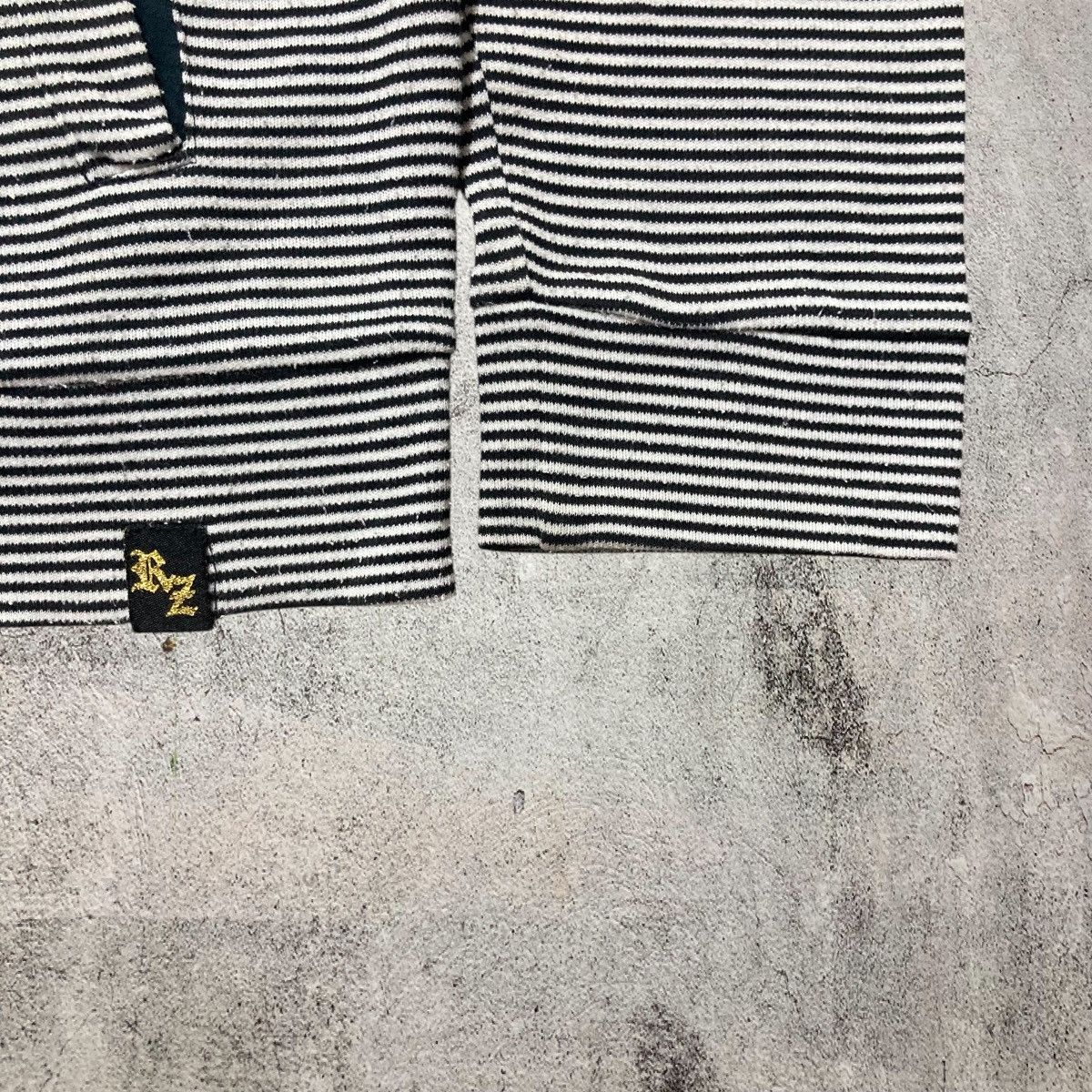 Japanese Brand 2000s Reiz Jeans Poem Striped Fur Ziphoodie Punk Lgb Style Size US M / EU 48-50 / 2 - 6 Thumbnail