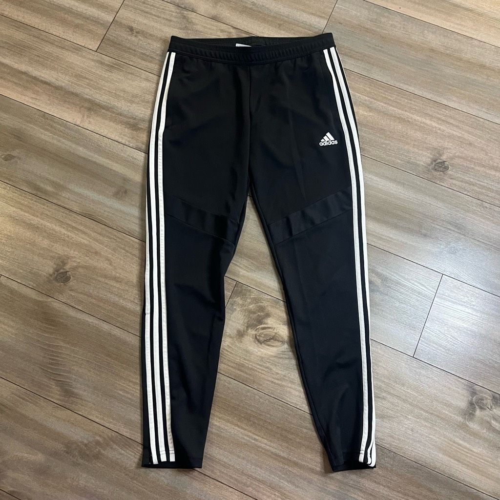 Adidas Adidas Black Athletic Workout Pants Men Medium Bin O-71 Size US 32 / EU 48 - 2 Thumbnail