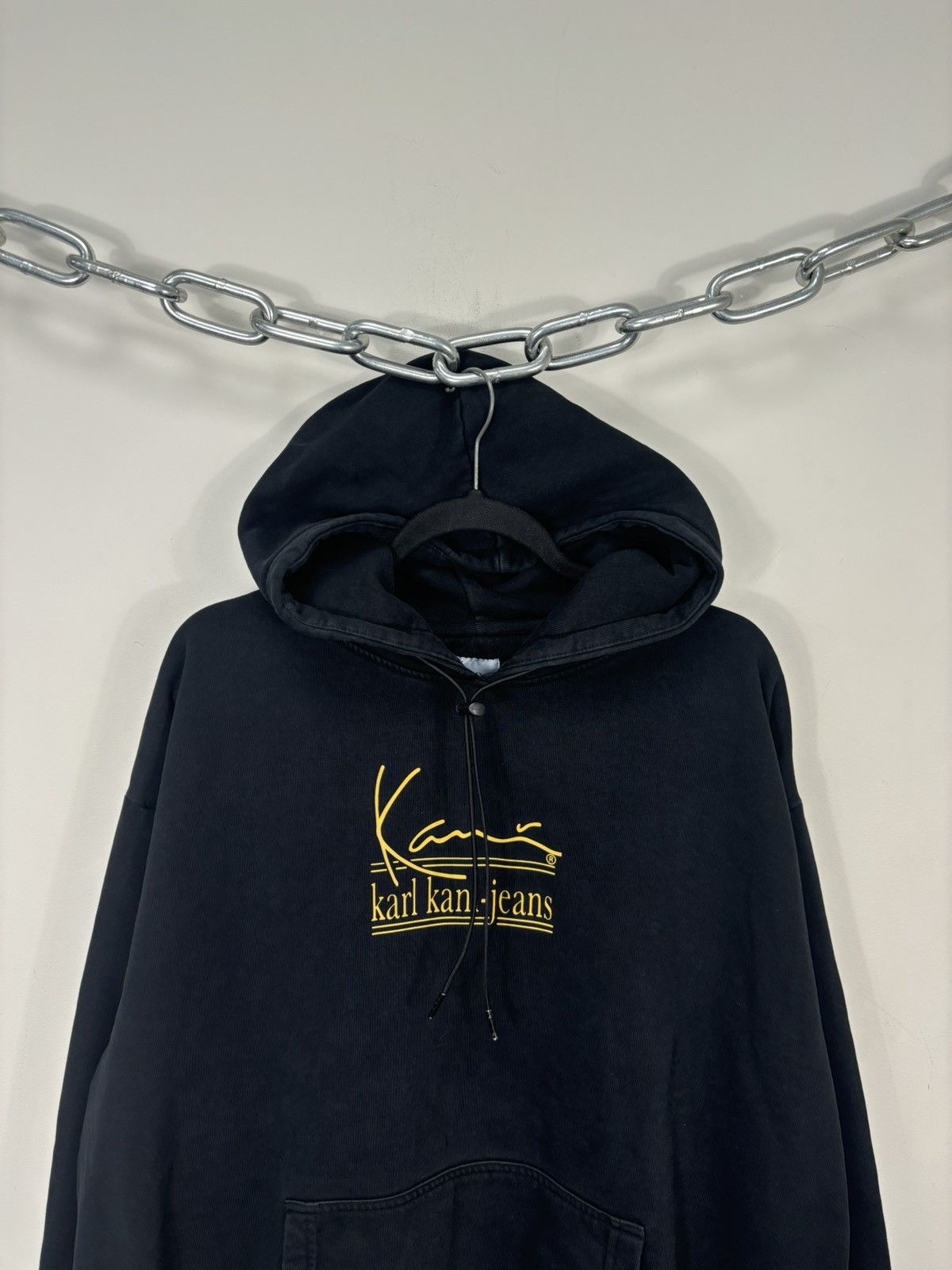 Karl Kani Vintage Karl Kani Jeans Y2K Hype Big Logo Baggy Black Hoodie Size US L / EU 52-54 / 3 - 3 Thumbnail