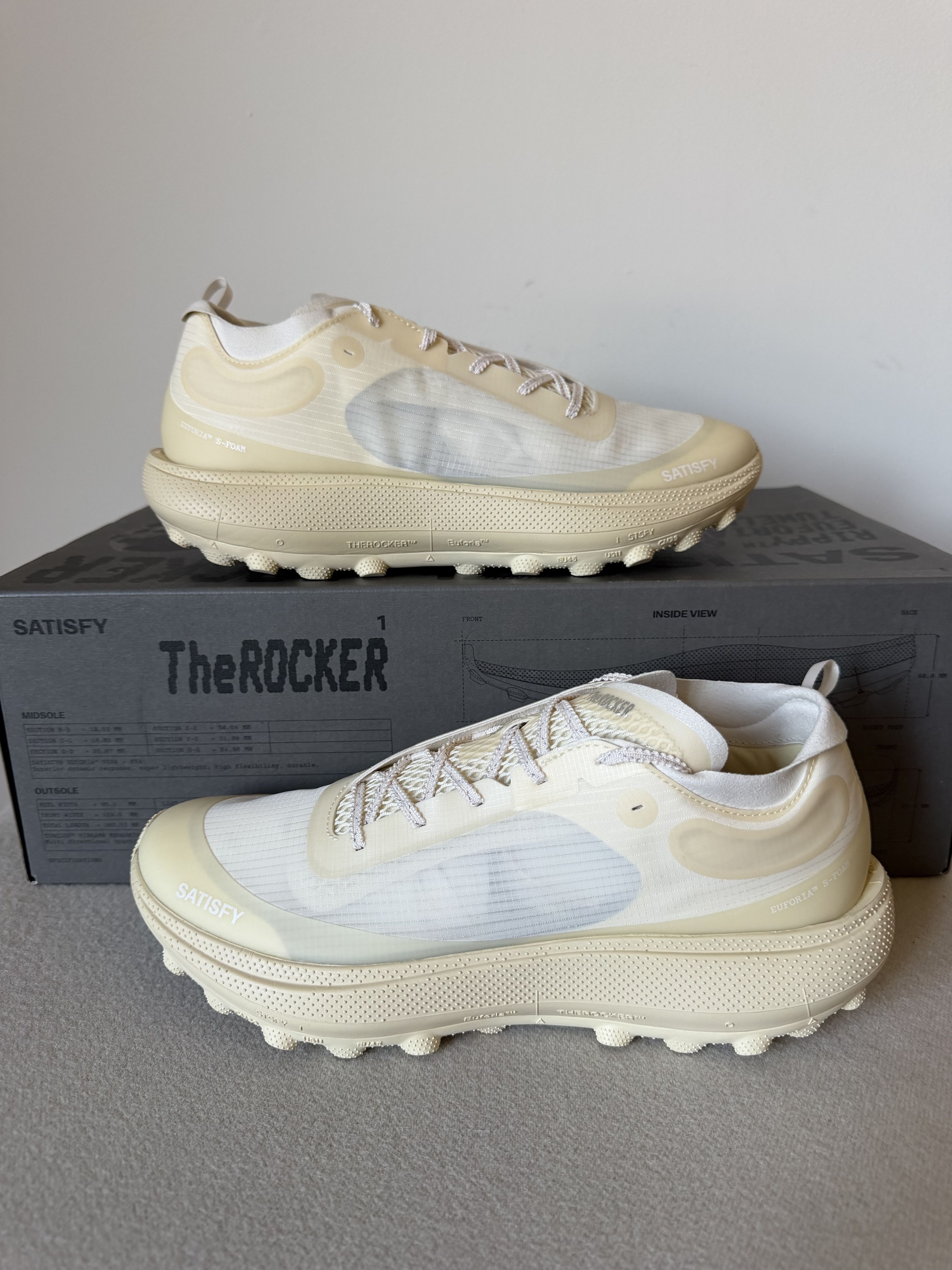 Satisfy Satisfy Running The Rocker Sneakers in Antique White Size US 12 / EU 45 - 2 Thumbnail