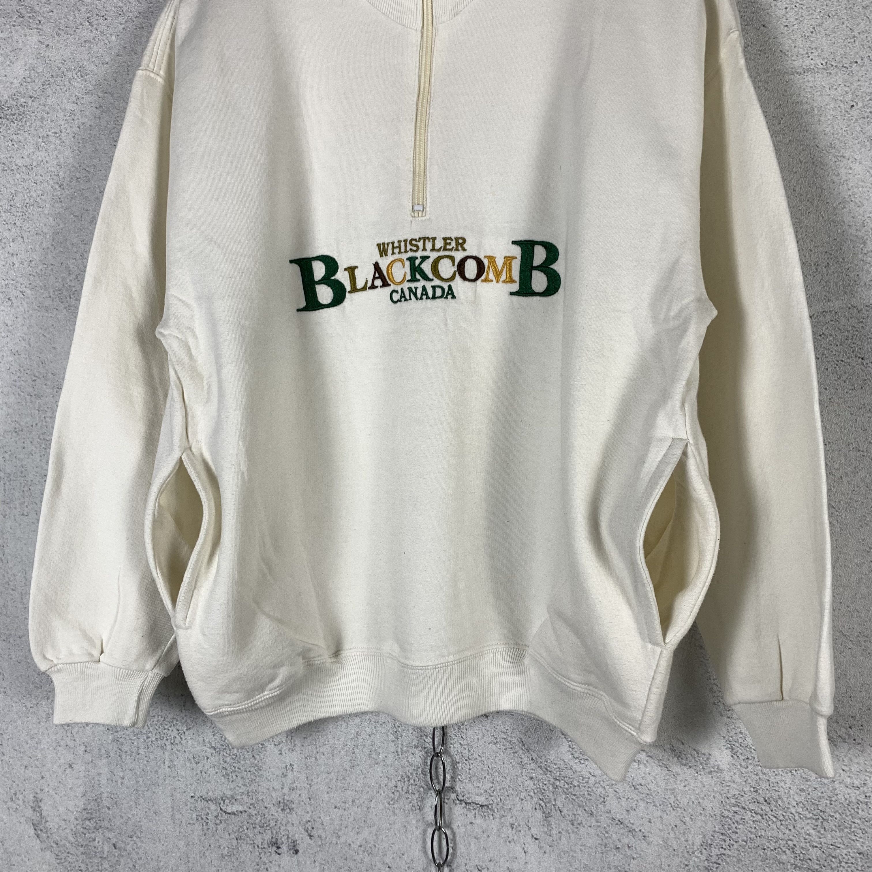 Vintage Vintage The Whistler Blackcomb Canada Halfzip Sweatshirt Size US S / EU 44-46 / 1 - 3 Thumbnail
