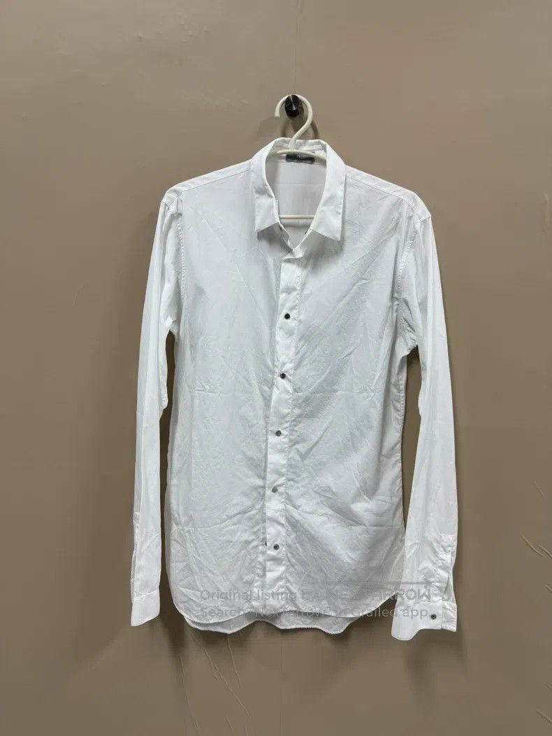 Dior Dior Size38 White long-sleeved shirt with metal buttons Size US XXS / EU 40 - 1 Thumbnail
