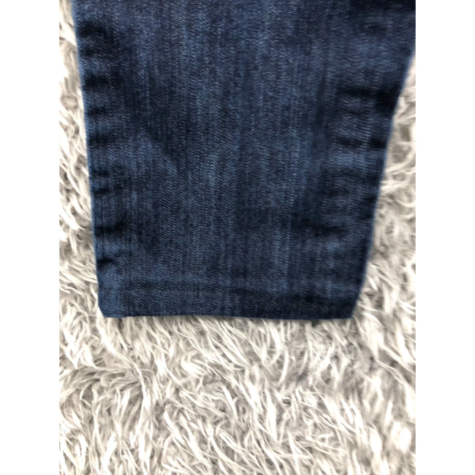 Vintage Wet Seal Jeans Short Juniors Womens Blue Dark Wash Size 11 Denim 5-Pocket Regular Rise Low 26in Inseam Belt Loops Zipper Button Size 32" / US 10 / IT 46 - 7 Thumbnail