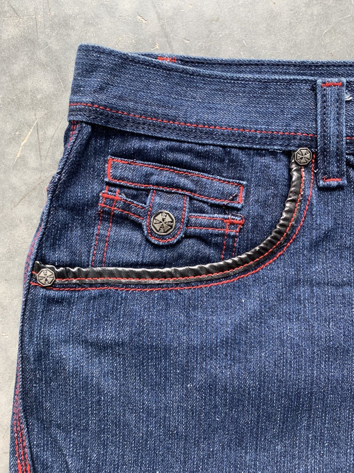 Southpole BNWT Cybergoth Y2K Blac Label Baggy Jean Shorts Size US 42 / EU 58 - 5 Thumbnail