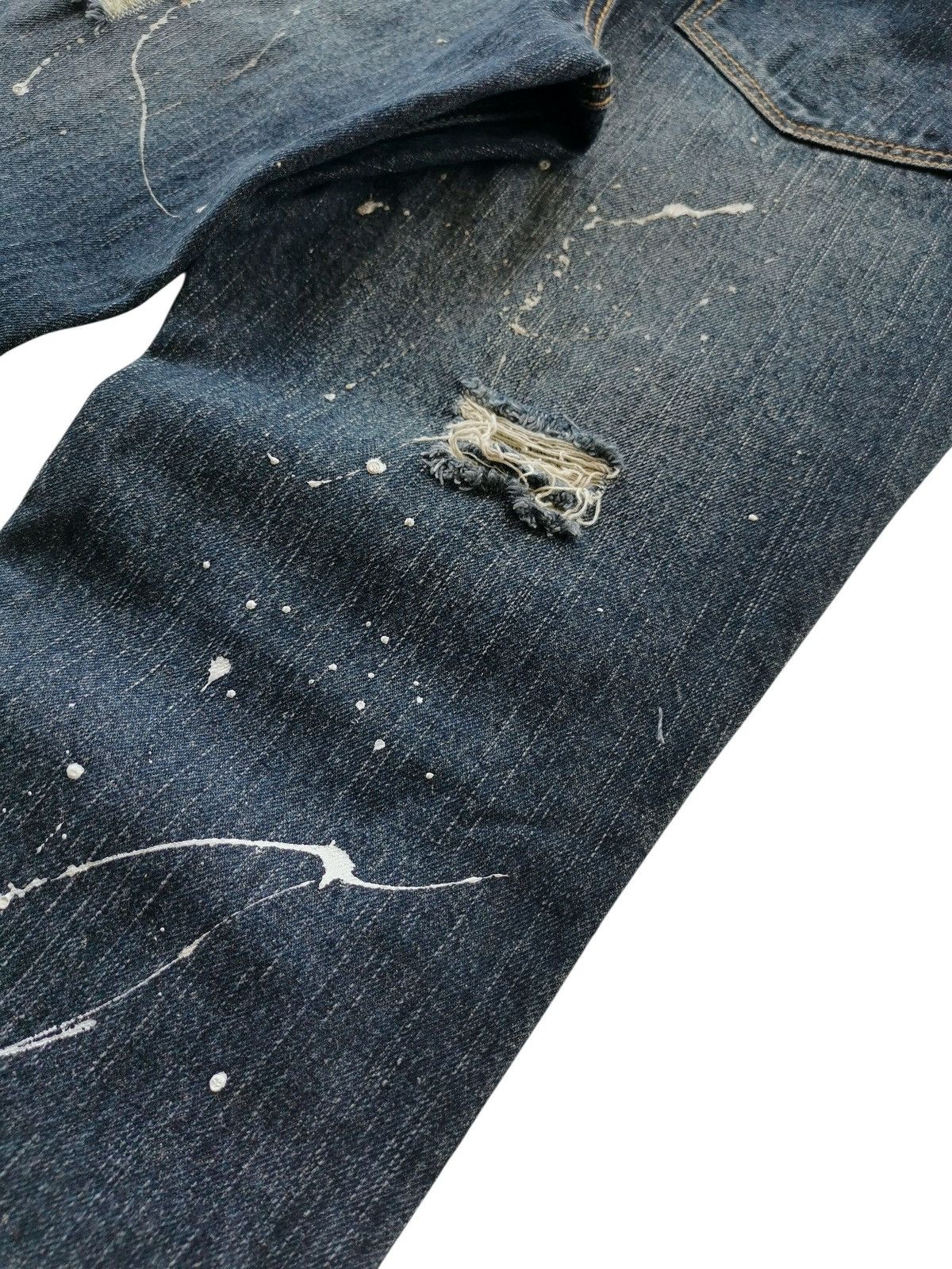 Kapital Flared Distressed Paint Splatter Jeans 30x33 Size US 30 / EU 46 - 11 Thumbnail