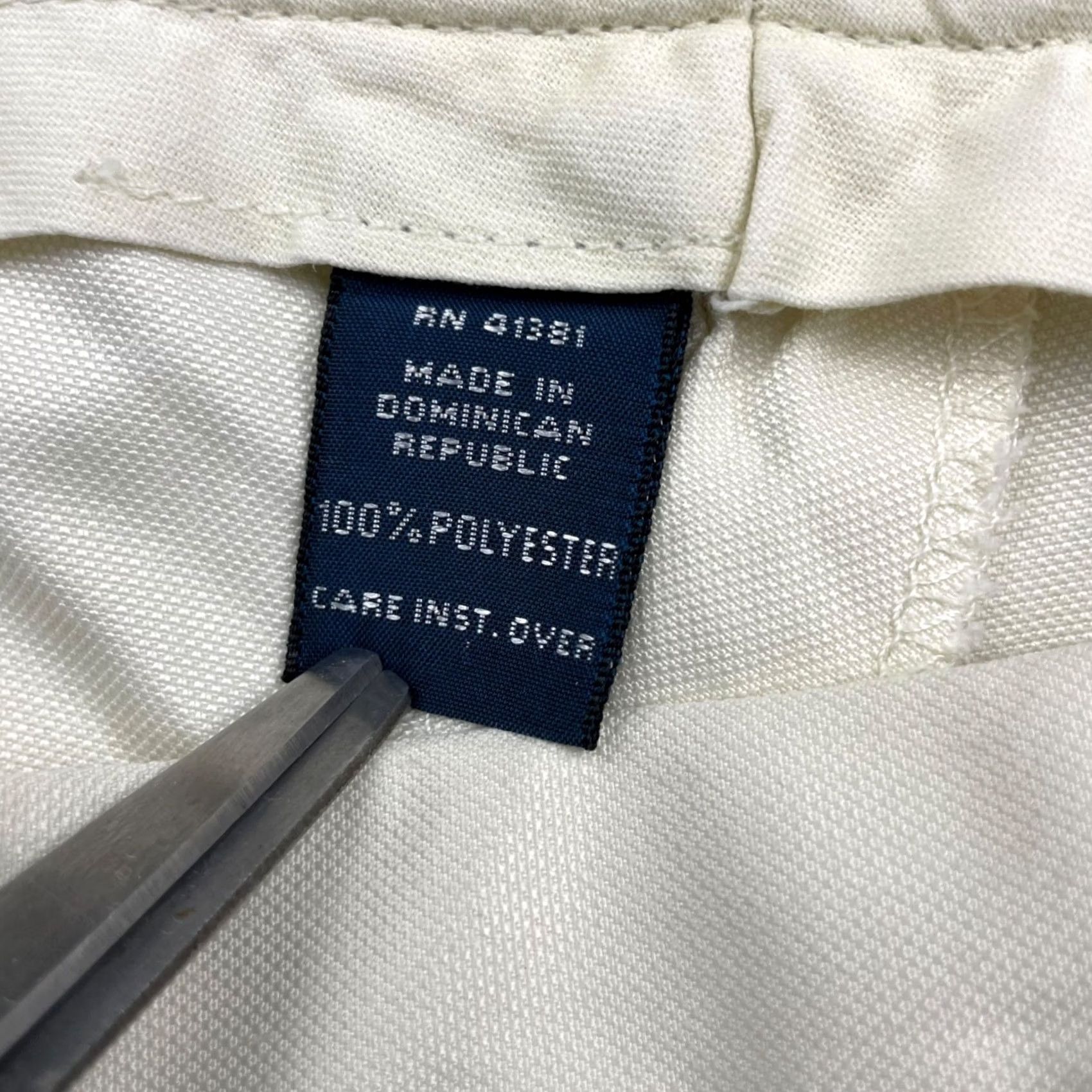 Polo Ralph Lauren VINTAGE Polo Ralph Lauren Men's Dress Pants Light Yellow Pleated Cuffed 38x32 Polyester Sl# 38in Inseam 32in Mens Pants Size US M / EU 48-50 / 2 - 5 Thumbnail