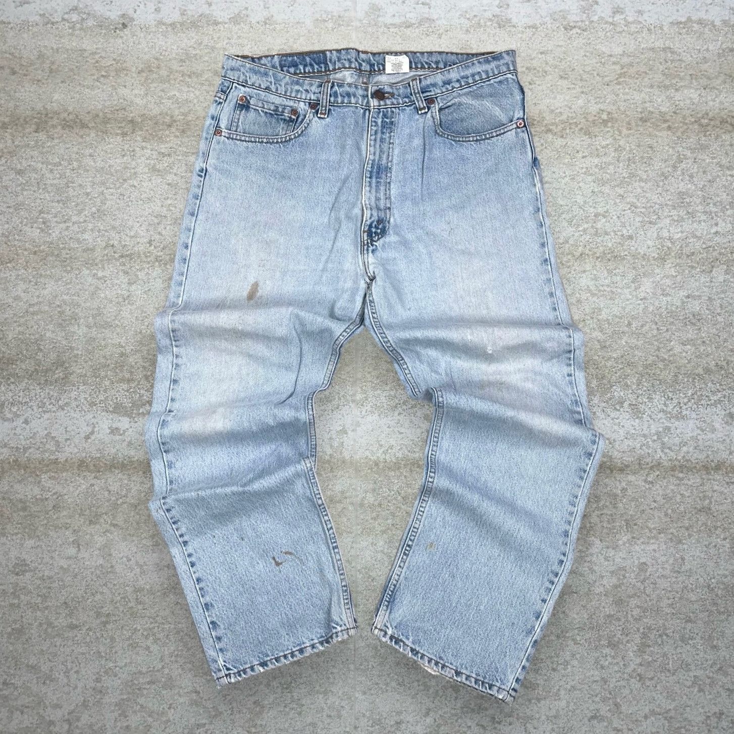 Levi's Vintage 90s Levis 505 Jeans 38x30 Straight Fit Light Wash Size US 38 / EU 54 - 2 Thumbnail