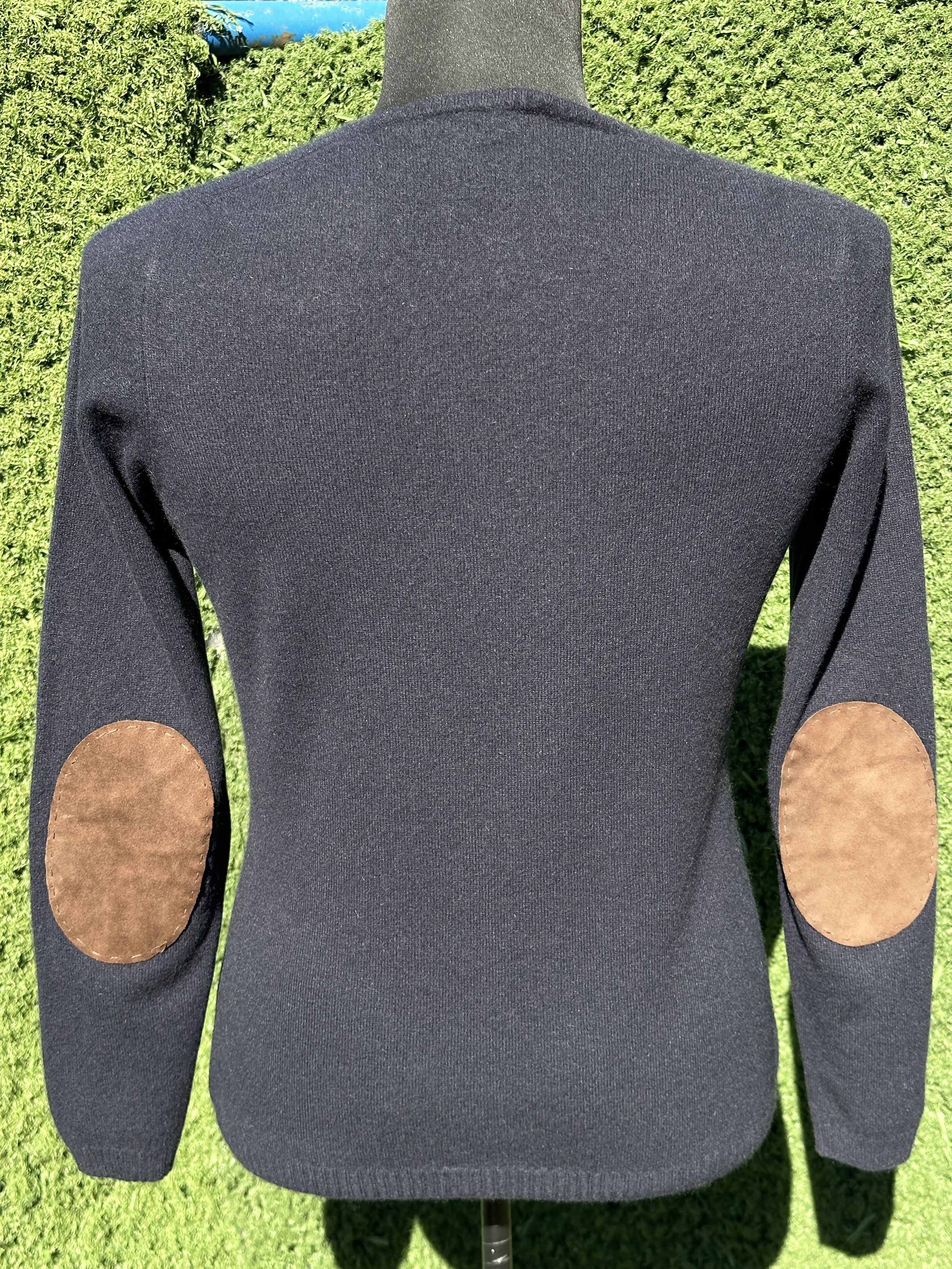Loro Piana Loro Piana Cashmere V Neck Sweater Elbow Patches Size 46 M Size L / US 10 / IT 46 - 9 Thumbnail