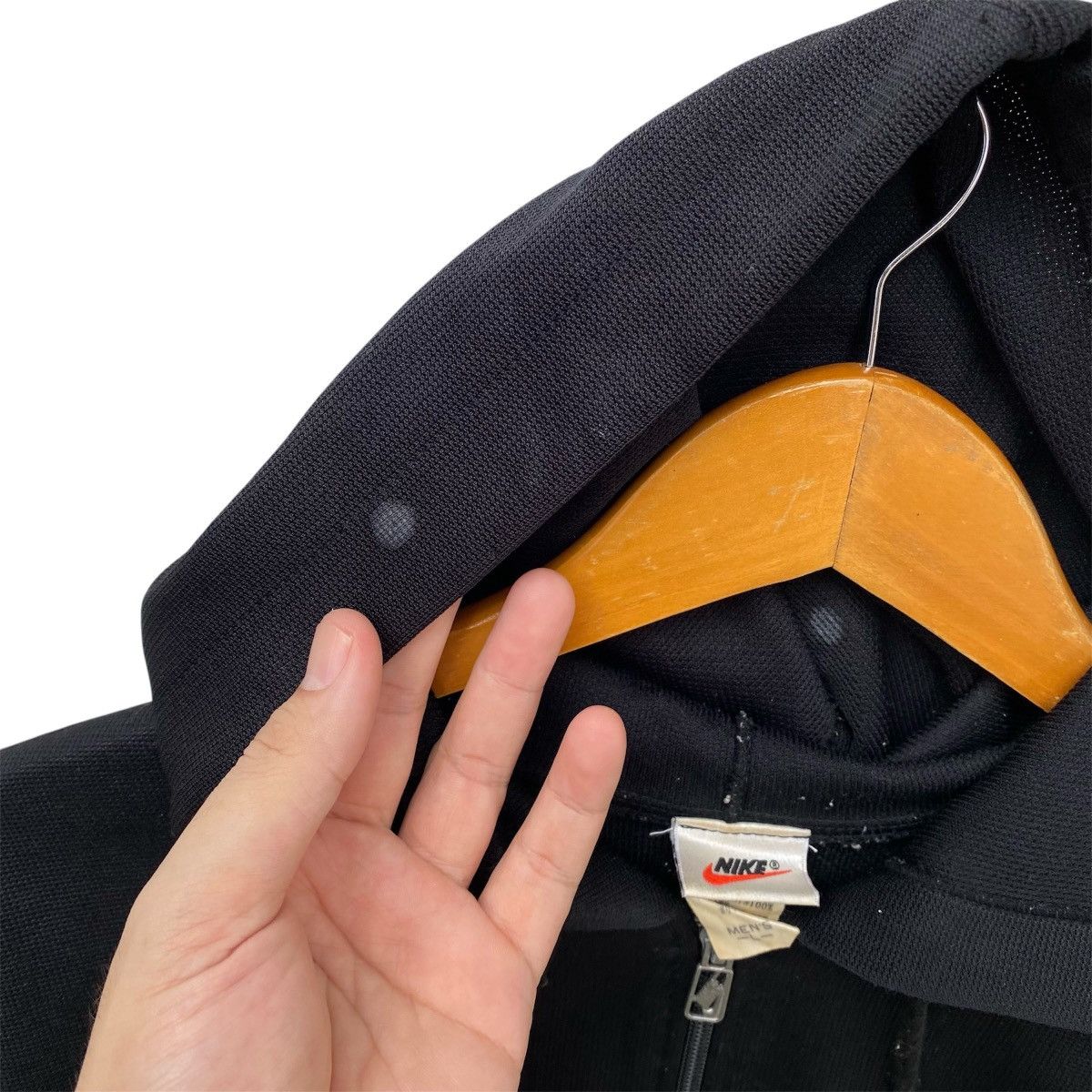 Nike Vintage 90s Nike Air Swoosh Half Zipper Hoodie | L | Swag Size US L / EU 52-54 / 3 - 11 Thumbnail