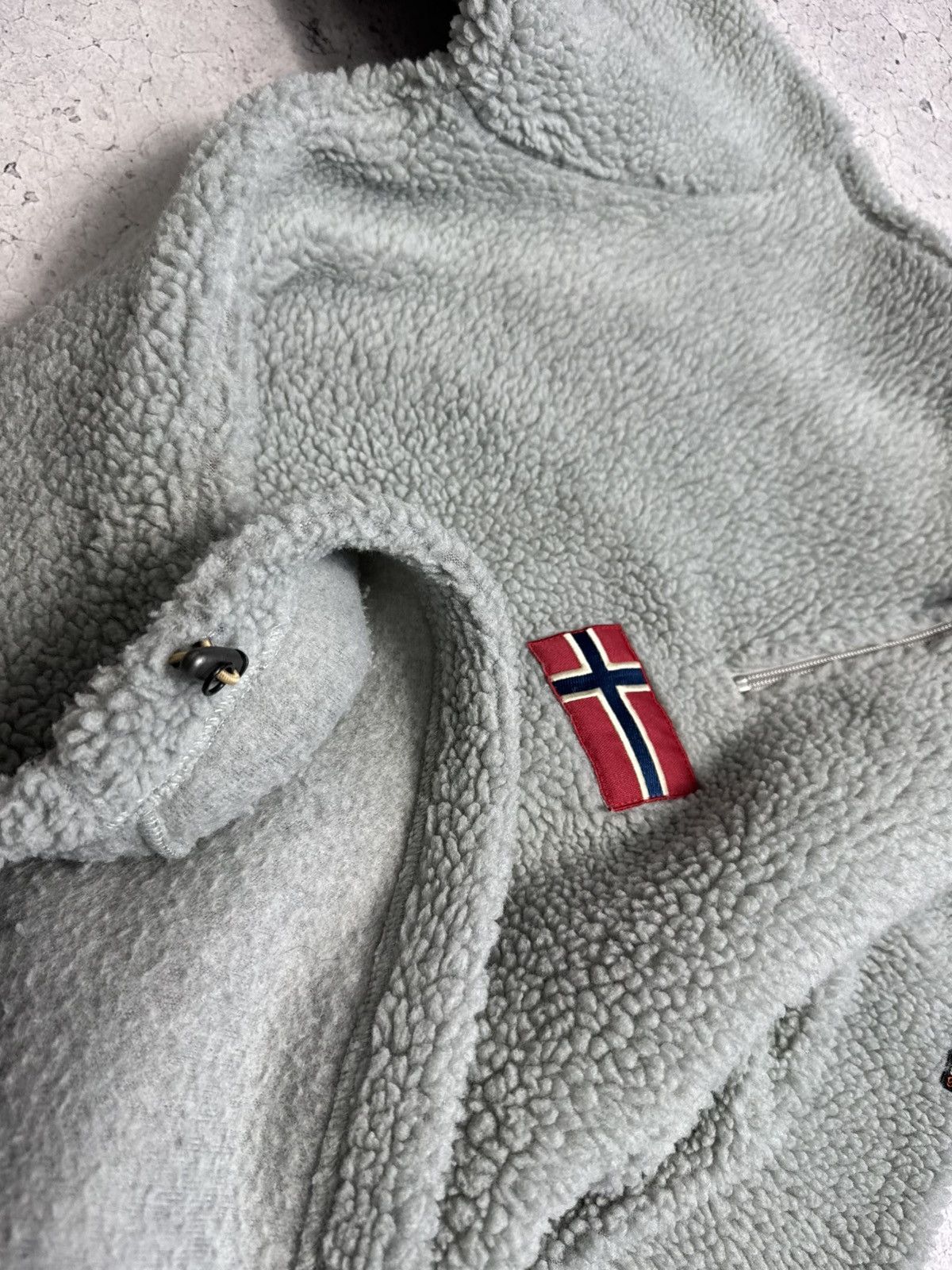 Napapijri Napapijri Vintage Fleece Sherpa Sweatshirt Half 1/4 Zip Y2K Size US M / EU 48-50 / 2 - 10 Thumbnail